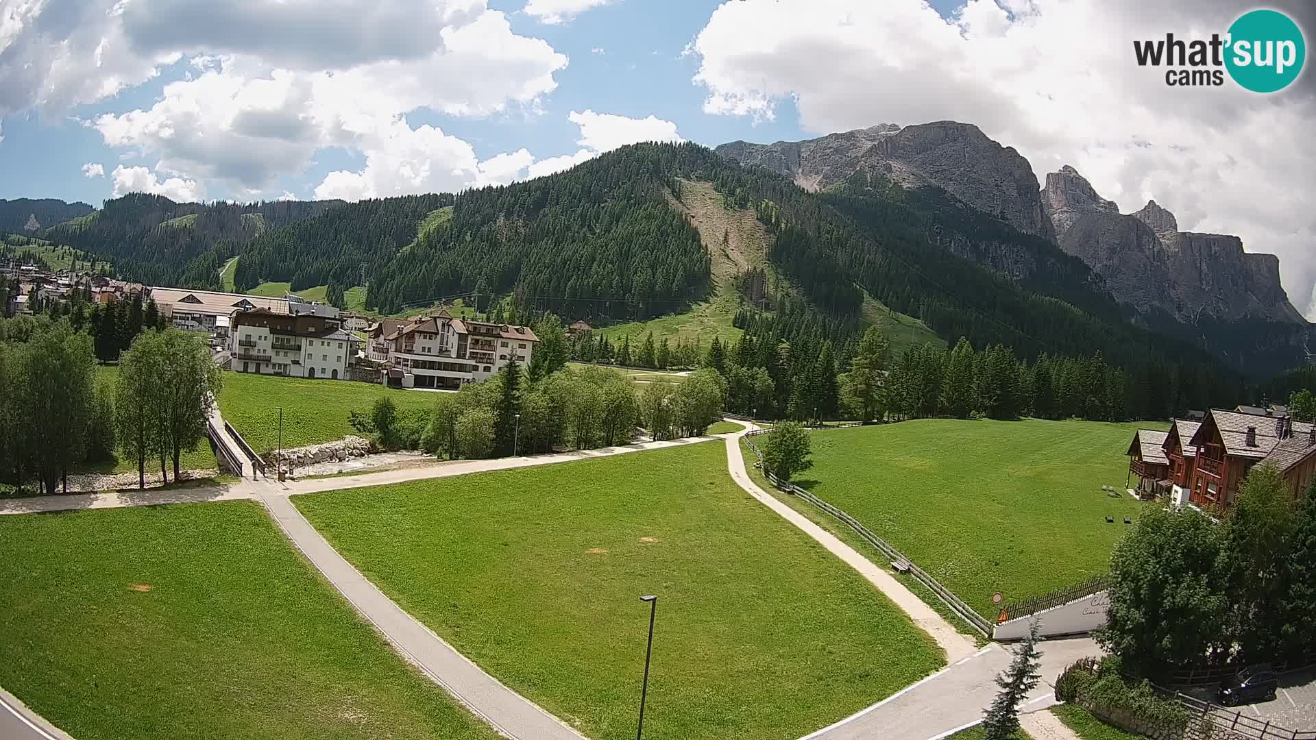 Webcam Corvara | Vista spettacolare Gruppo del Sella