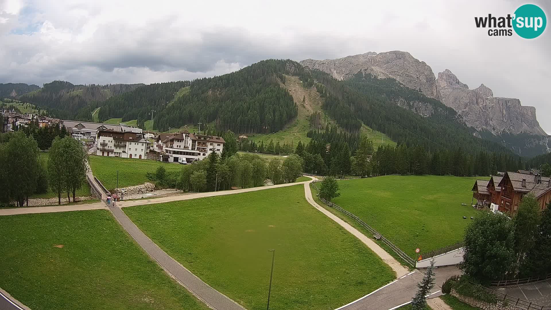 Webcam Corvara | Vista spettacolare Gruppo del Sella