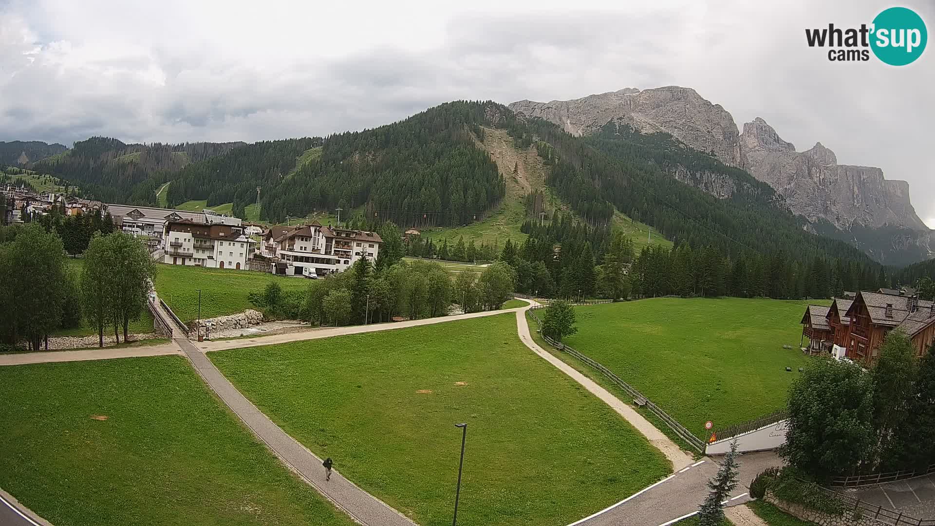 Webcam Corvara | Vista spettacolare Gruppo del Sella