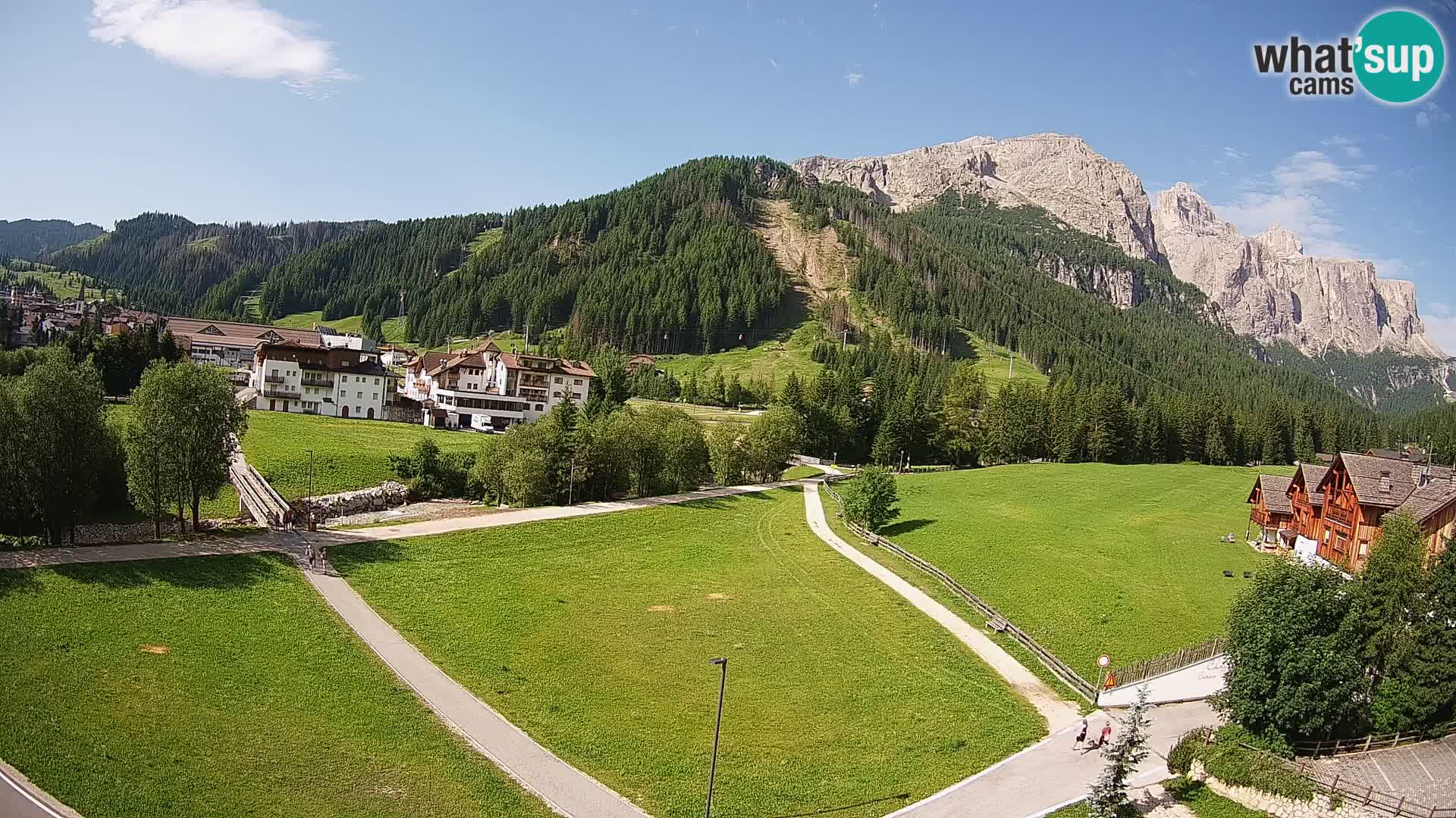 Webcam Corvara in Badia: Spectacular Views of the Sella Group