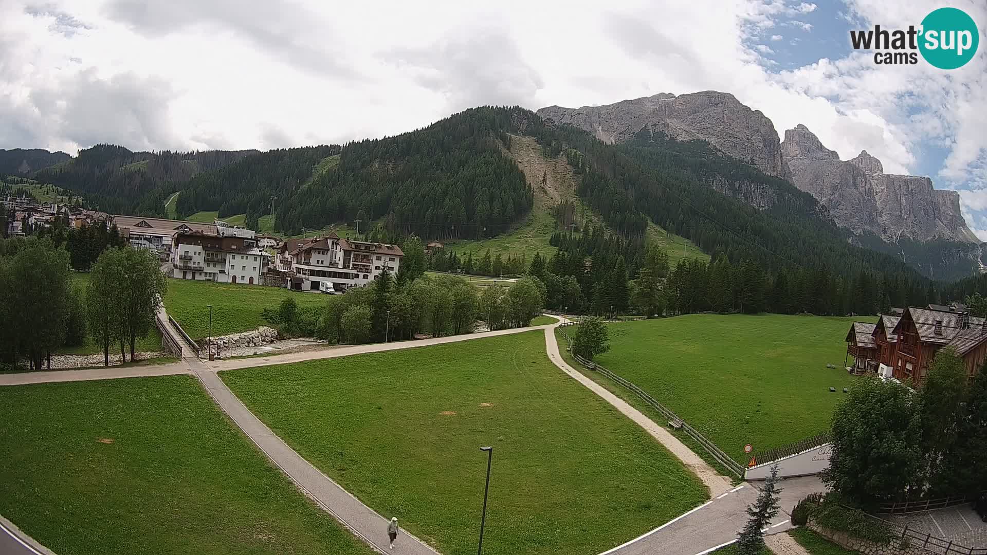 Webcam Corvara in Badia: Spectacular Views of the Sella Group