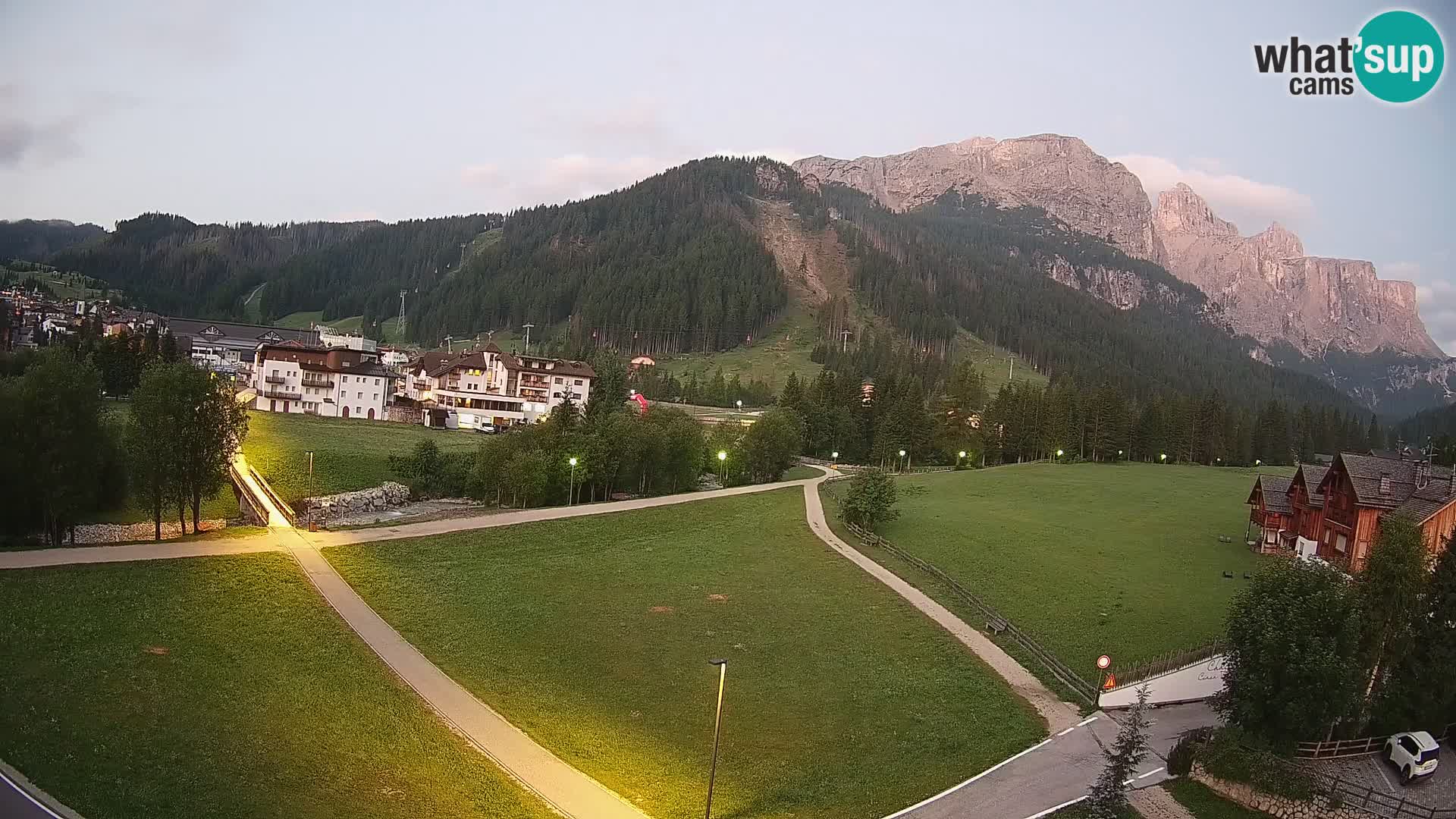 Webcam Corvara | Vista spettacolare Gruppo del Sella