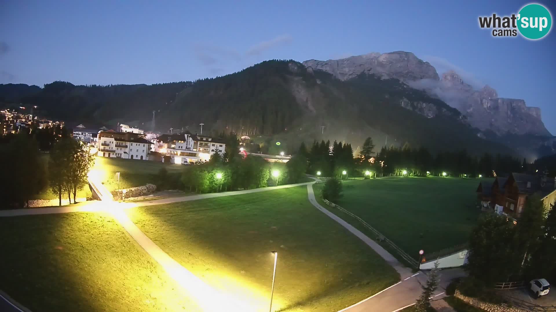 Webcam Corvara | Vista spettacolare Gruppo del Sella