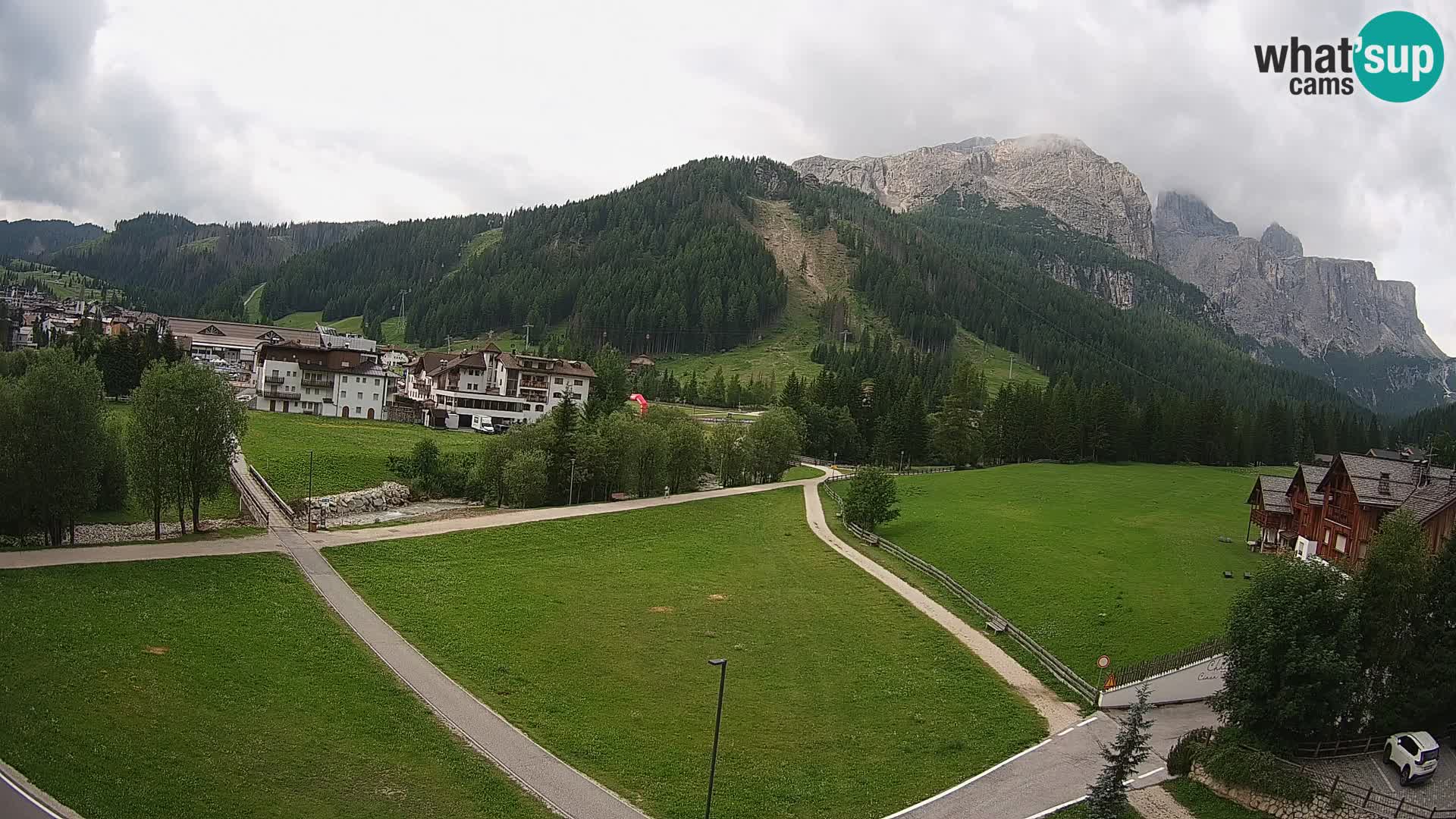 Webcam Corvara | Vista spettacolare Gruppo del Sella
