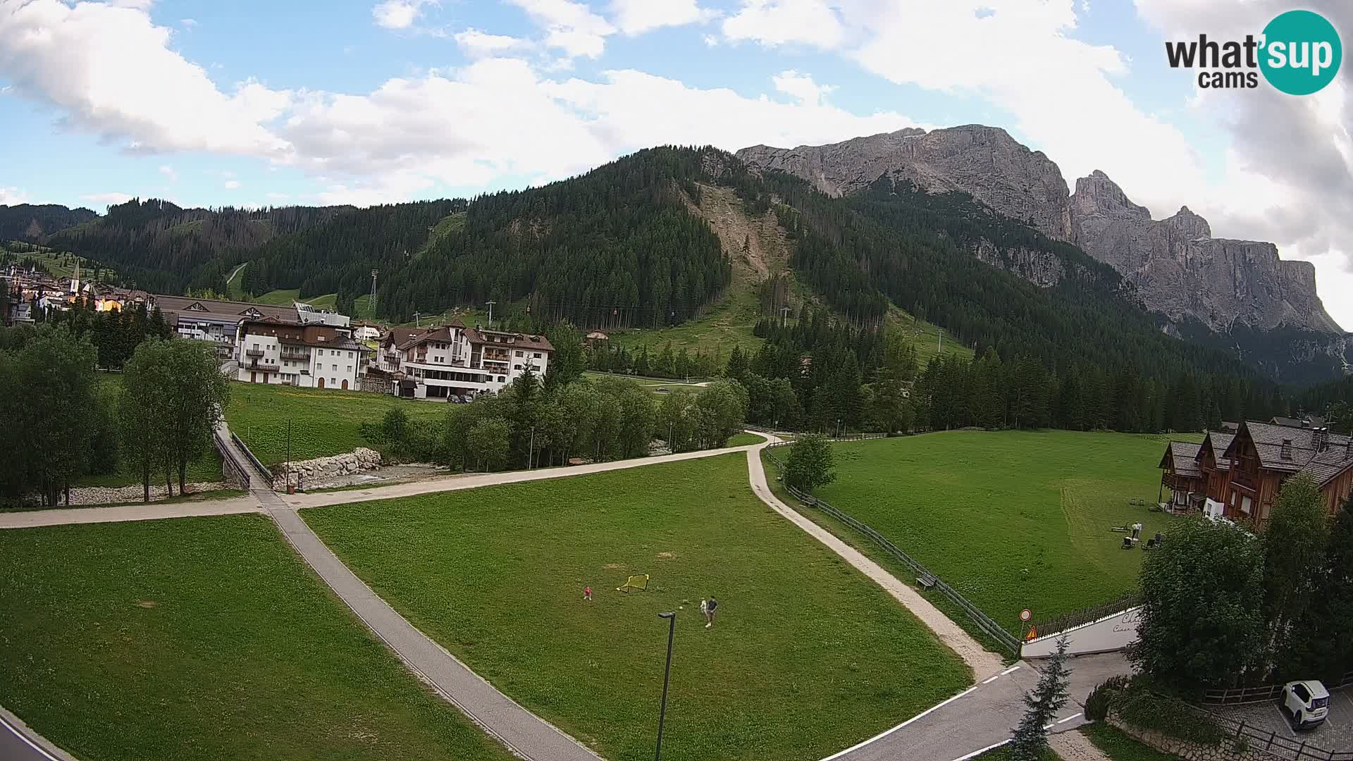 Webcam Corvara | Vista spettacolare Gruppo del Sella