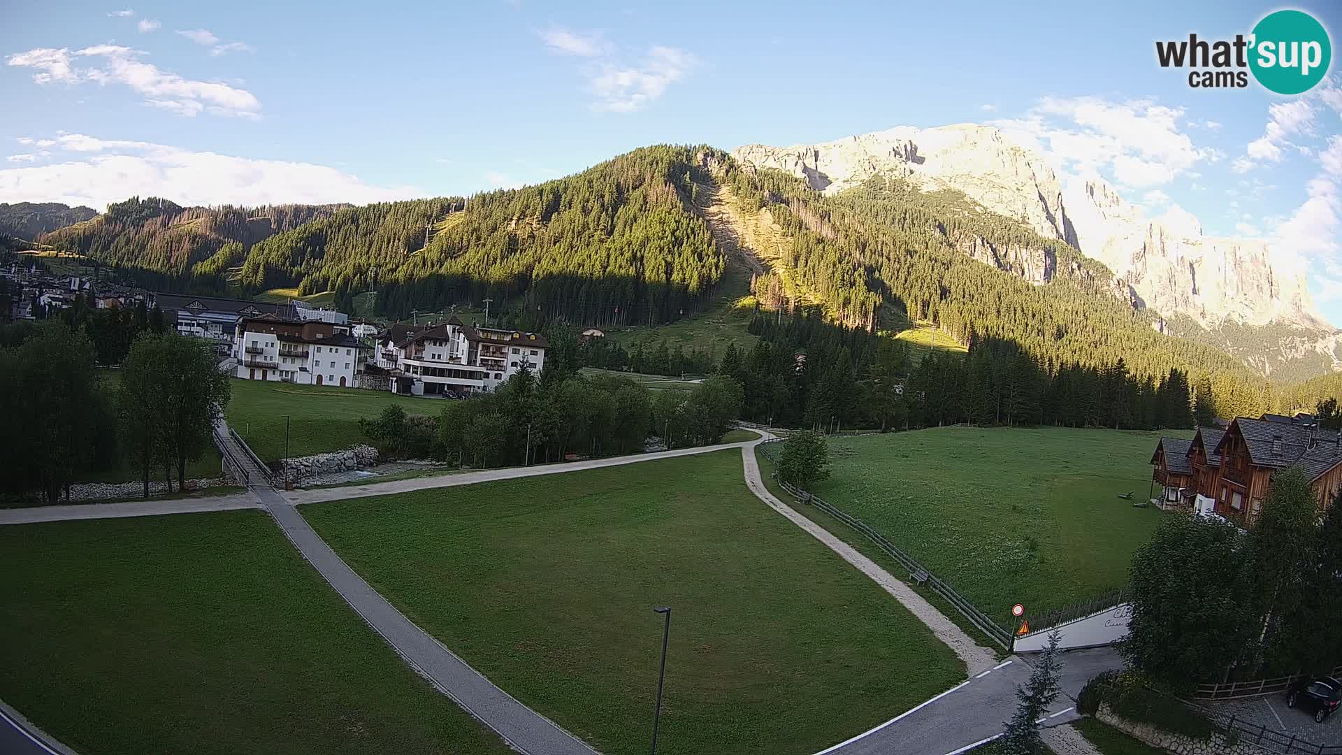 Webcam Corvara | Vista spettacolare Gruppo del Sella