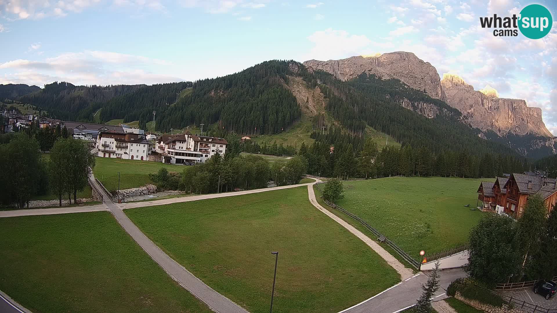 Webcam Corvara | Vista spettacolare Gruppo del Sella