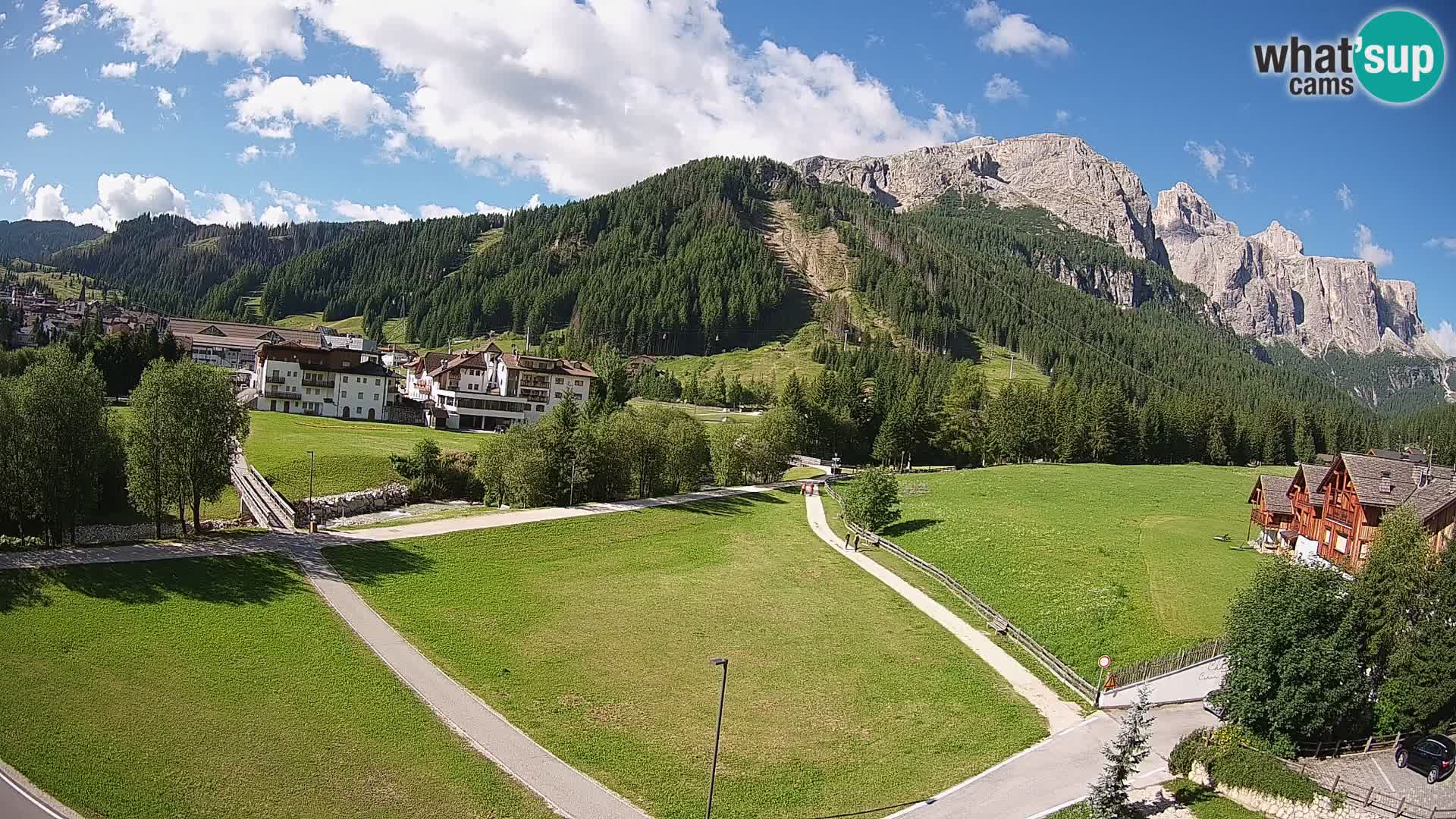 Webcam Corvara | Vista spettacolare Gruppo del Sella