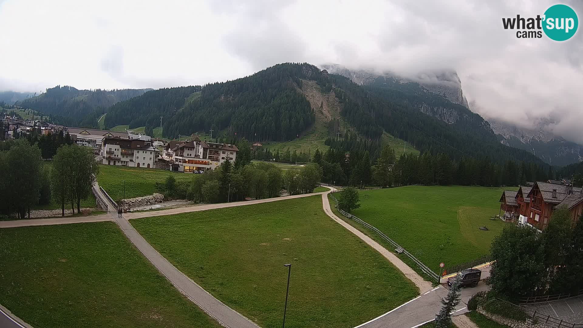 Webcam Corvara in Badia: Spectacular Views of the Sella Group