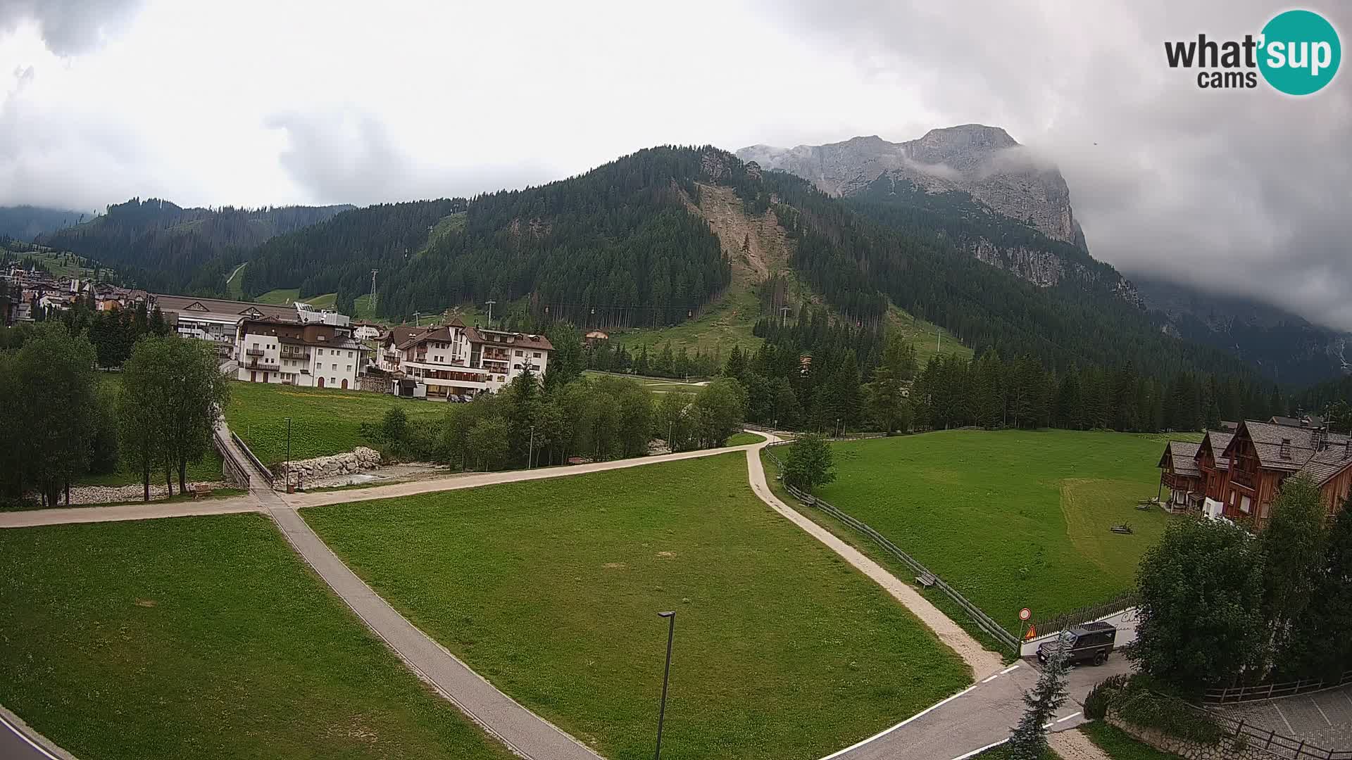 Webcam Corvara in Badia: Spectacular Views of the Sella Group