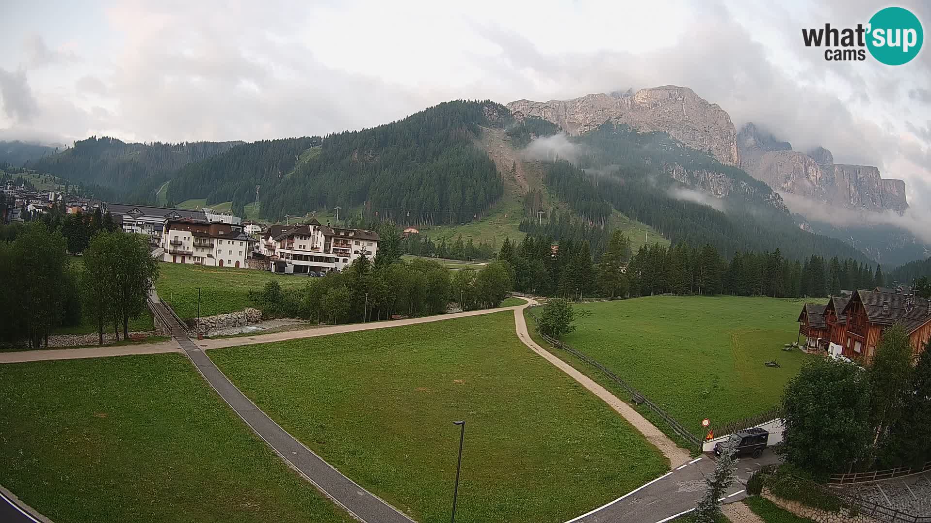 Webcam Corvara | Vista spettacolare Gruppo del Sella