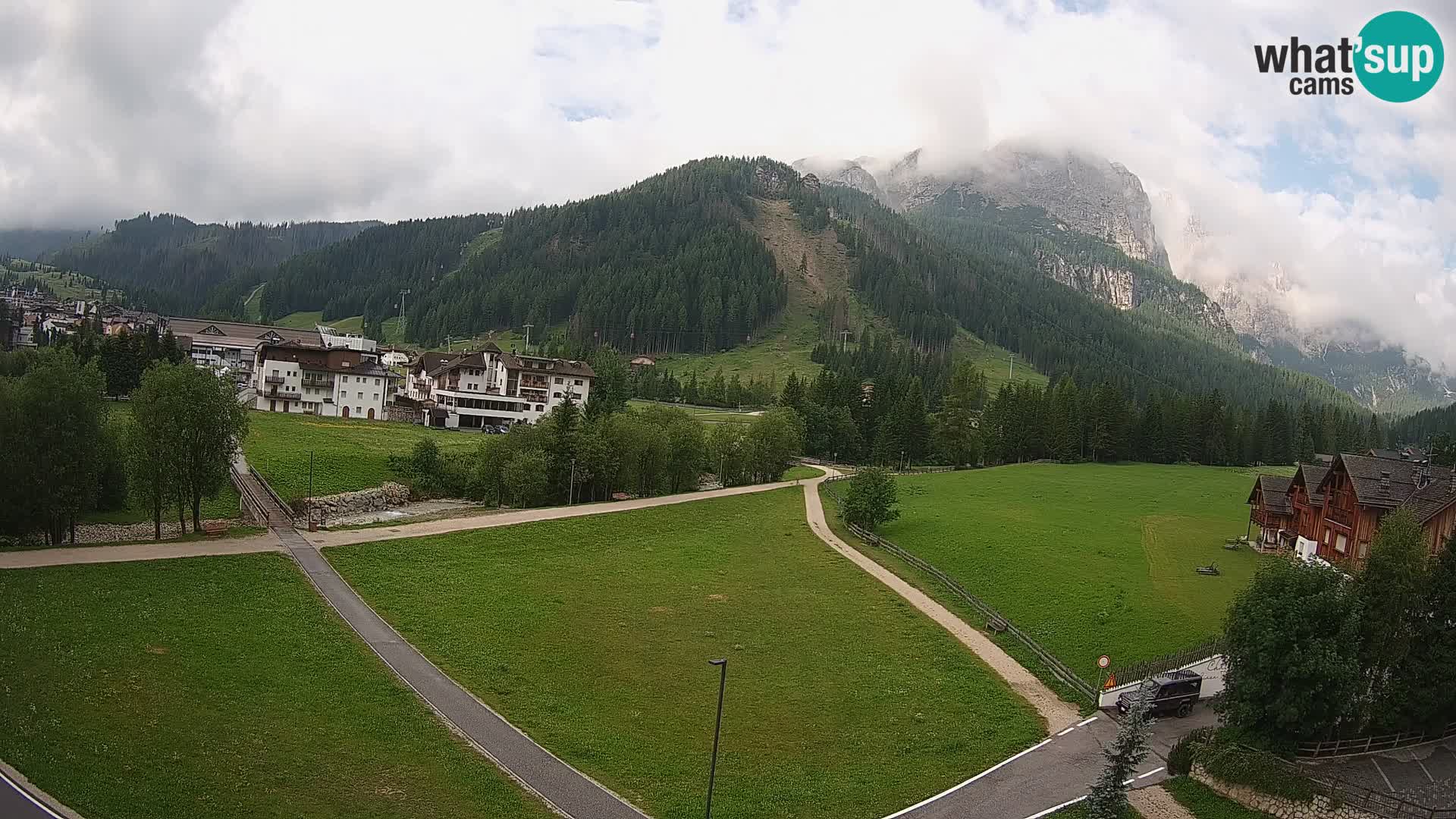 Webcam Corvara in Badia: Spectacular Views of the Sella Group