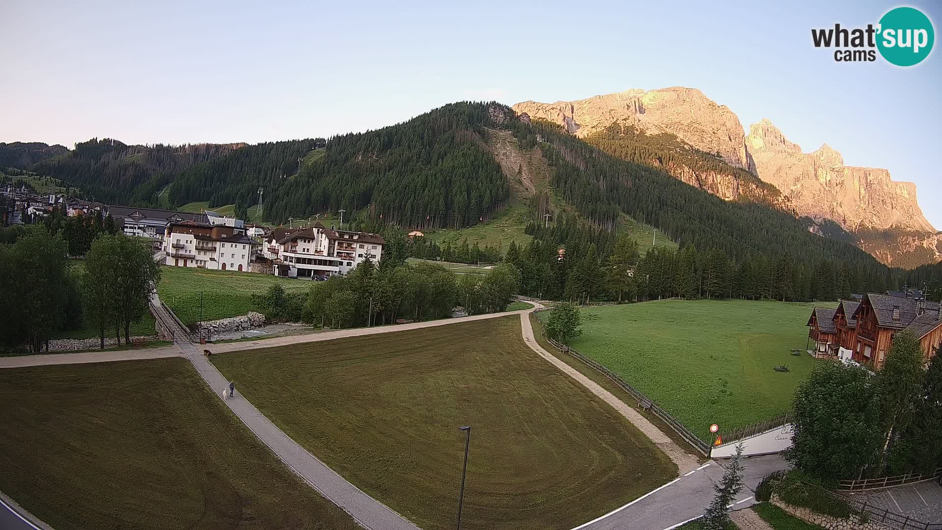 Webcam Corvara | Vista spettacolare Gruppo del Sella