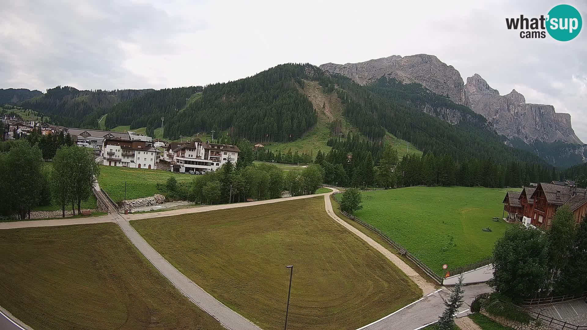 Webcam Corvara in Badia: Spectacular Views of the Sella Group