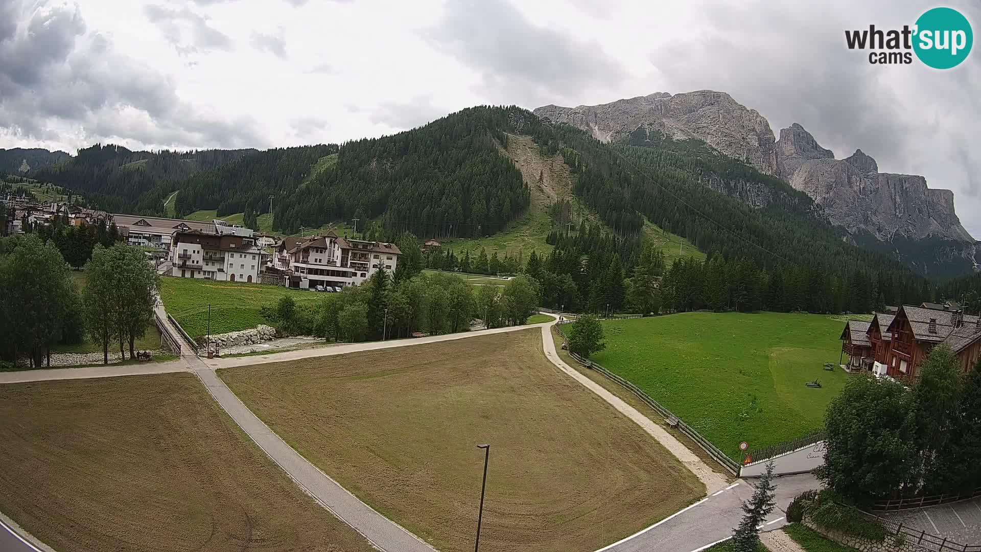 Webcam Corvara | Vista spettacolare Gruppo del Sella