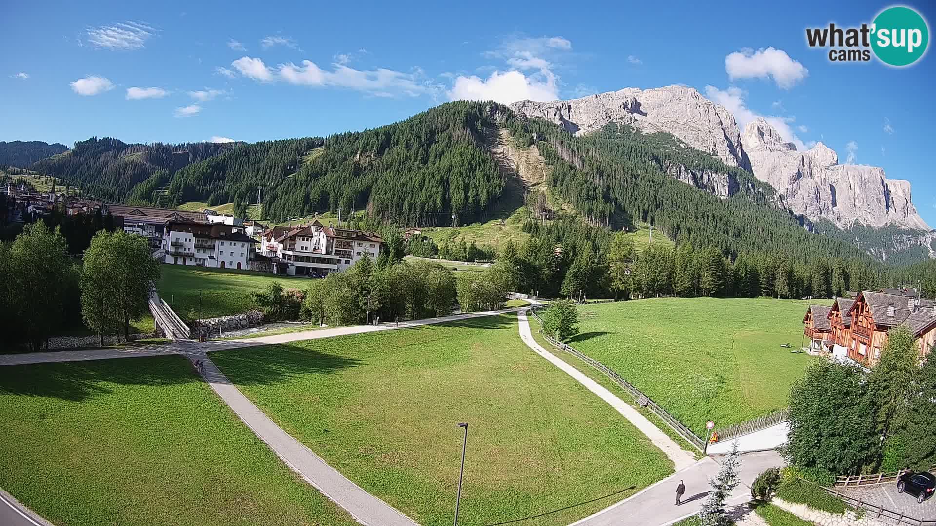 Webcam Corvara | Vista spettacolare Gruppo del Sella