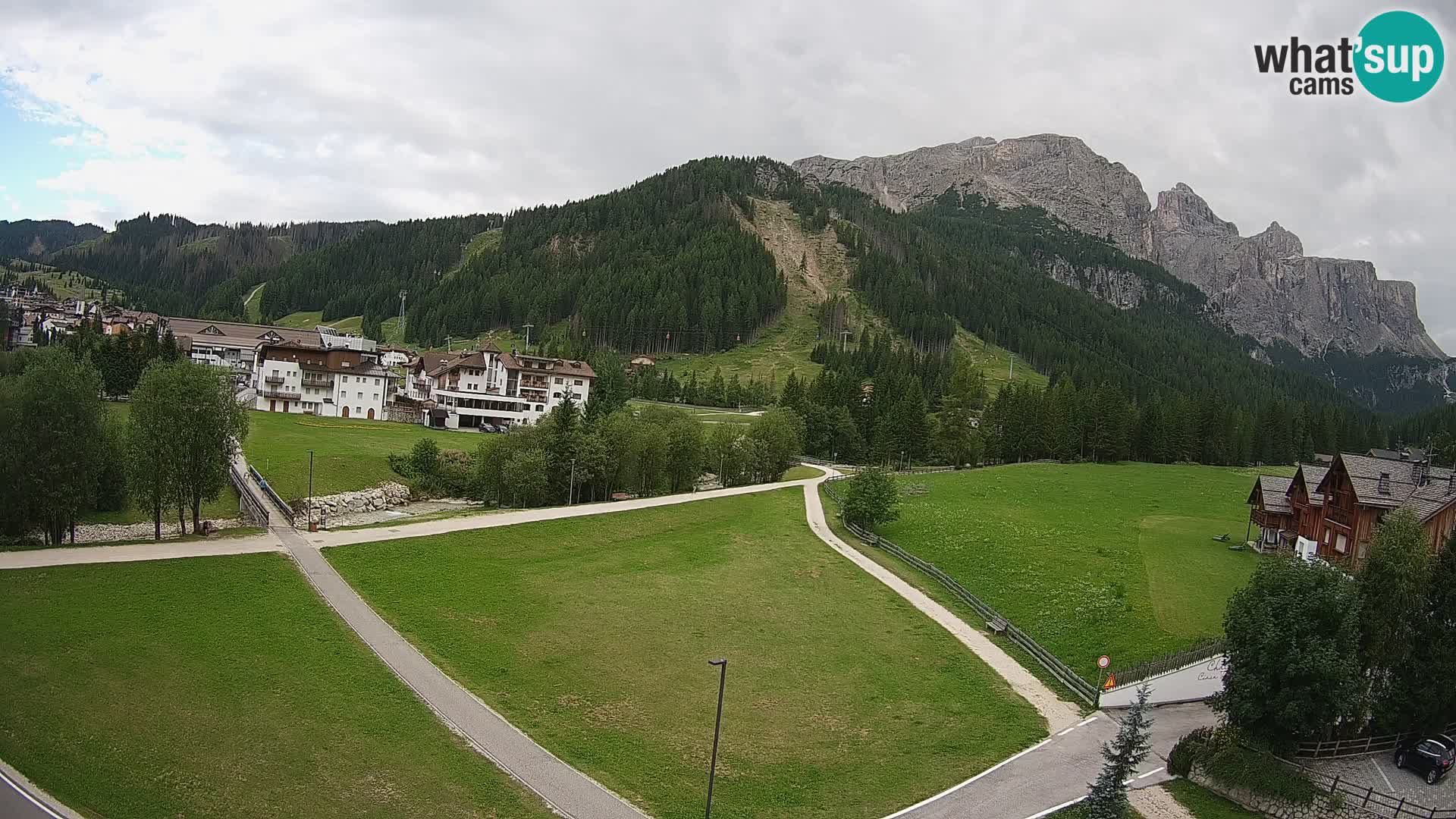 Webcam Corvara in Badia: Spectacular Views of the Sella Group