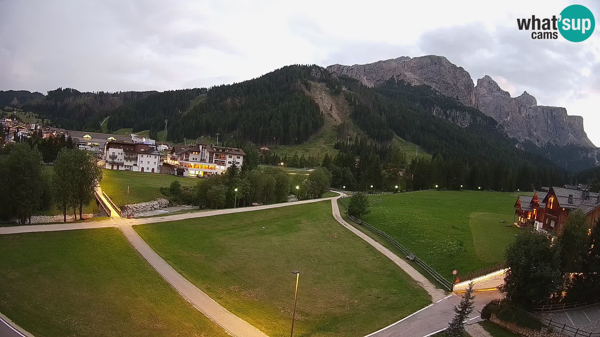 Webcam Corvara in Badia: Spectacular Views of the Sella Group