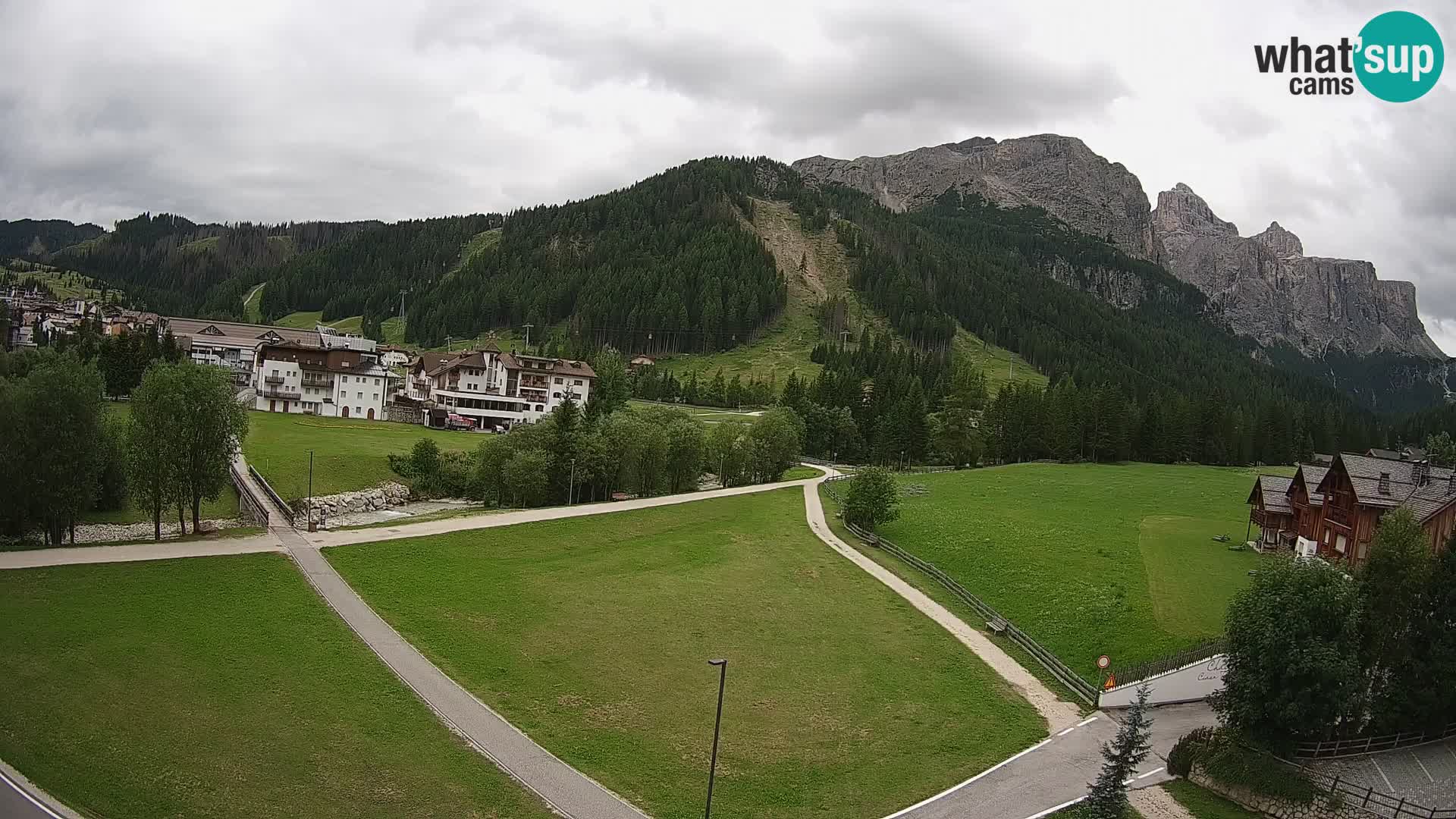 Webcam Corvara in Badia: Spectacular Views of the Sella Group