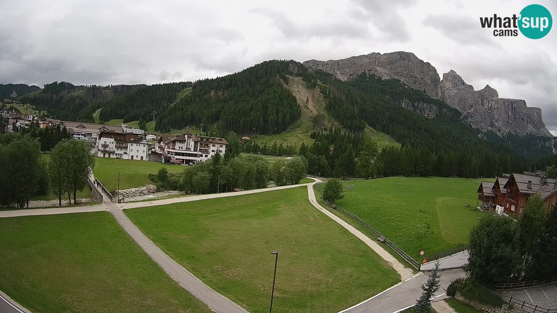 Webcam Corvara in Badia: Spectacular Views of the Sella Group