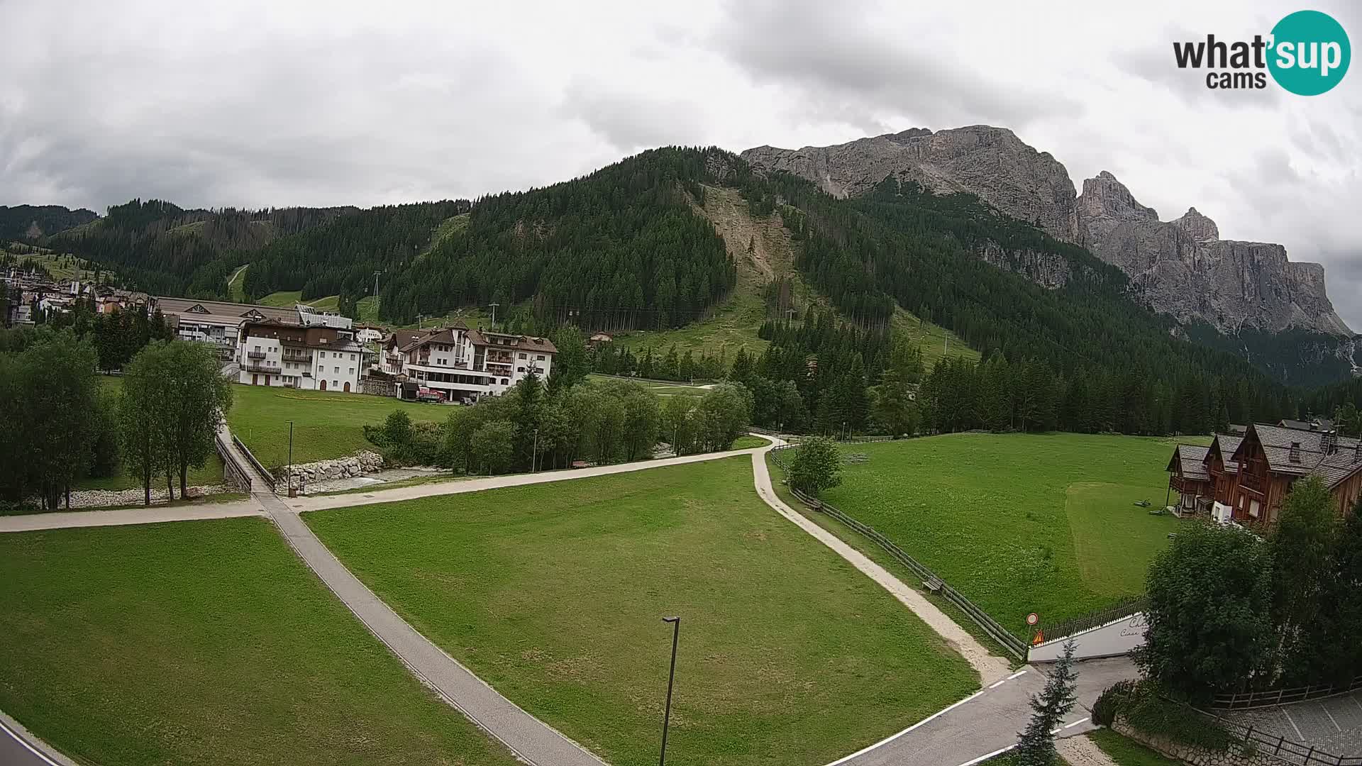 Webcam Corvara in Badia: Spectacular Views of the Sella Group