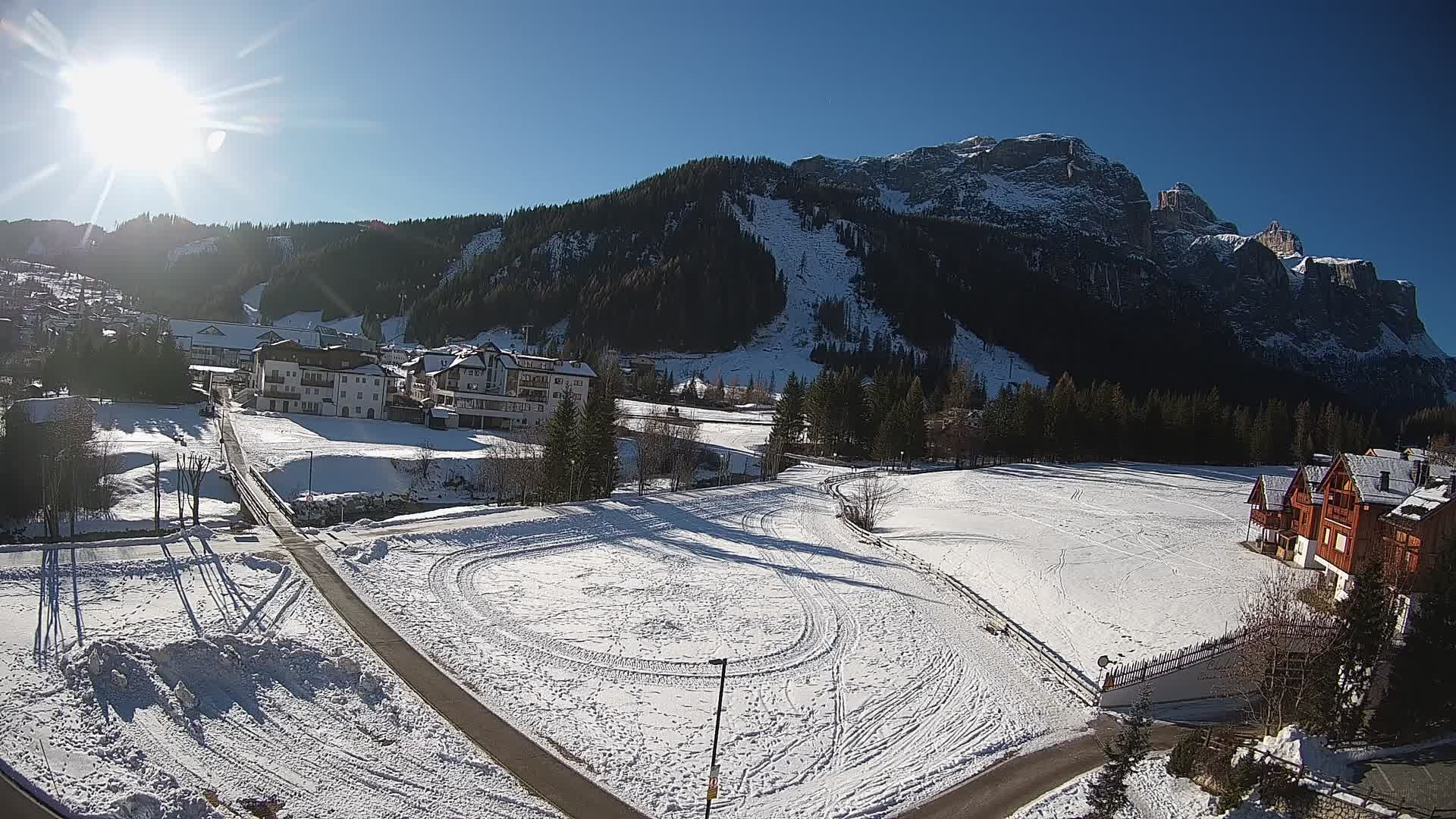 Webcam Corvara | Vista spettacolare Gruppo del Sella