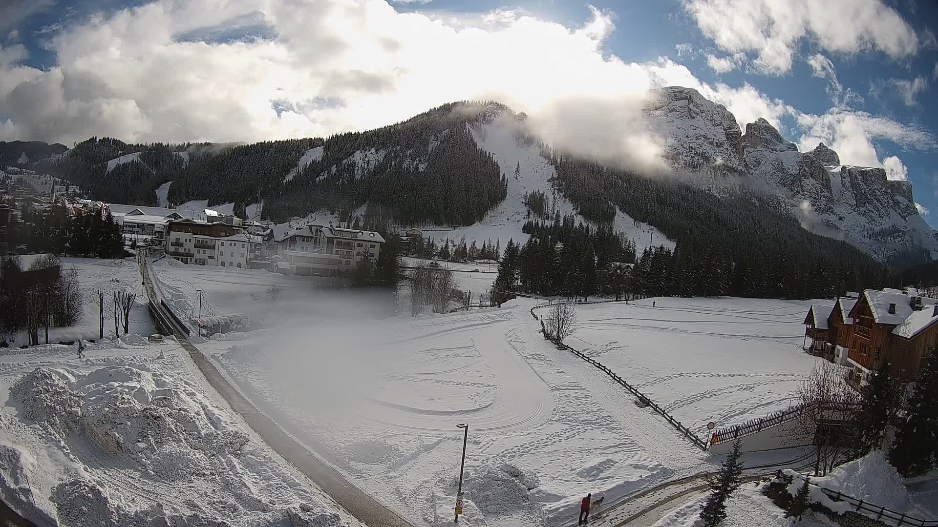 Webcam Corvara | Vista spettacolare Gruppo del Sella