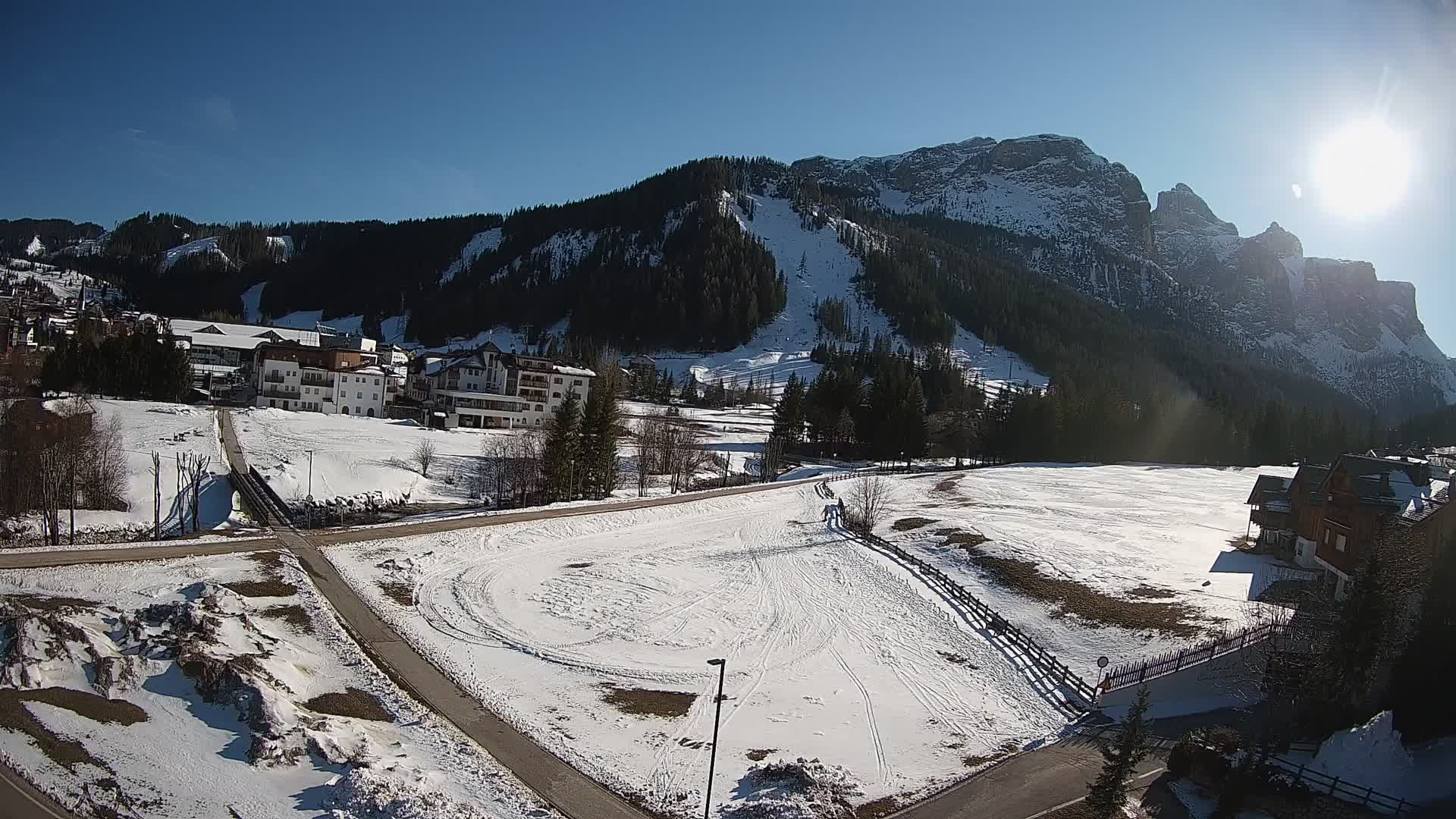Webcam Corvara | Vista spettacolare Gruppo del Sella