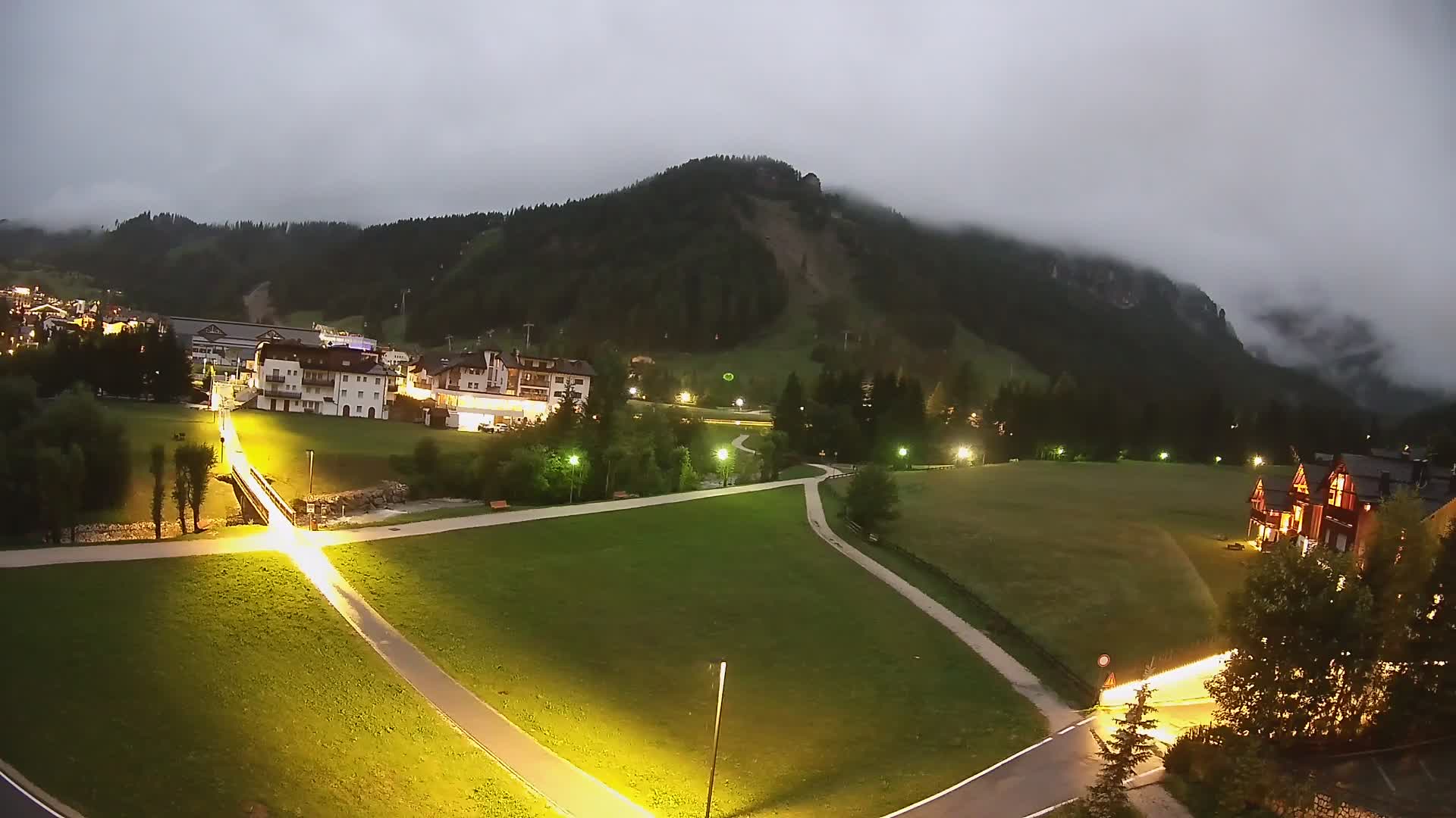 Webcam Corvara | Vista spettacolare Gruppo del Sella