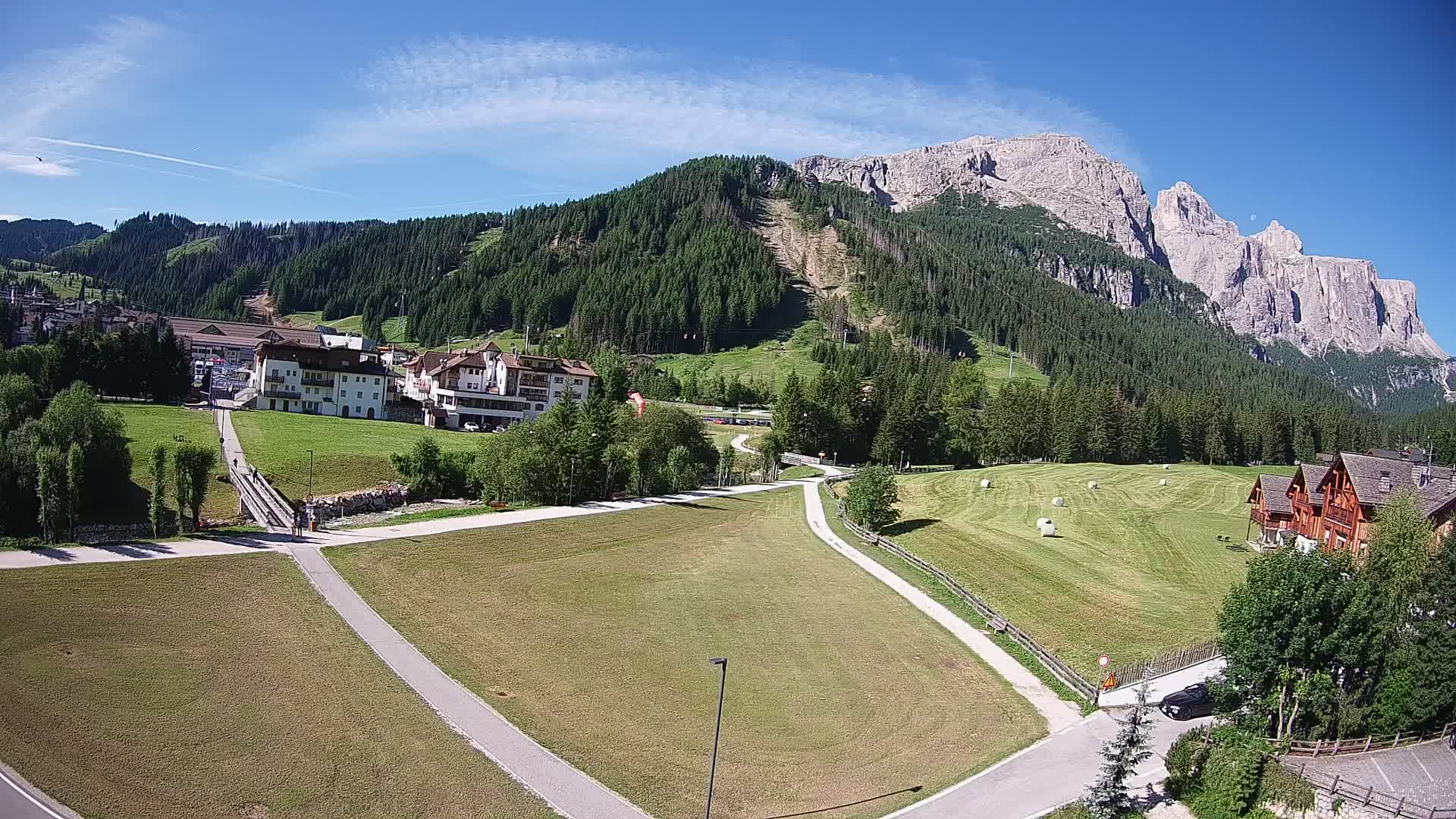 Corvara webcam | Spektakuläre Ausblicke auf die Sellagruppe