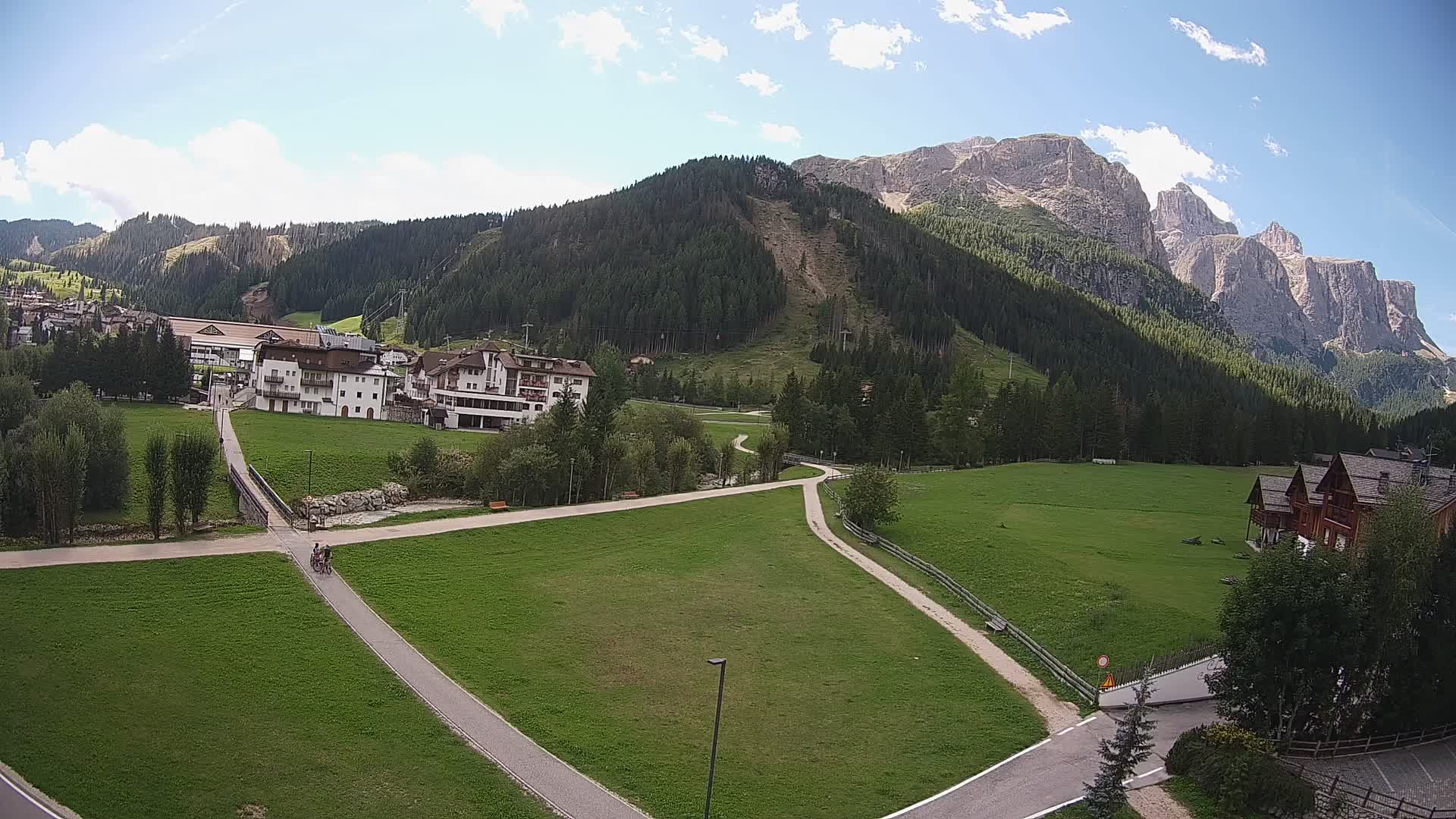 Webcam Corvara | Vista spettacolare Gruppo del Sella