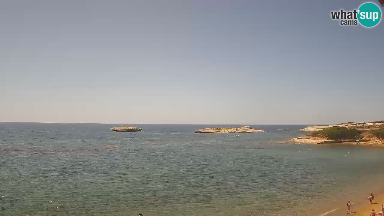 Sarchittu spletna kamera: Neposredni pogledi na osupljive plaže na Sardiniji, Italija