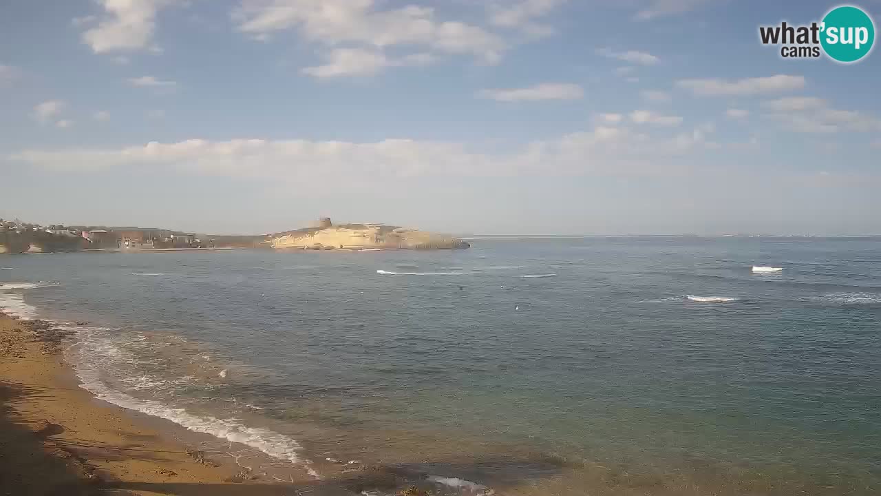 Sarchittu spletna kamera: Neposredni pogledi na osupljive plaže na Sardiniji, Italija