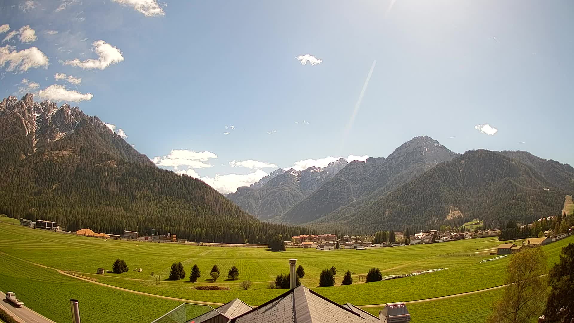 Webcam Toblach Dolomites – Vue depuis l’Hôtel Rosengarten