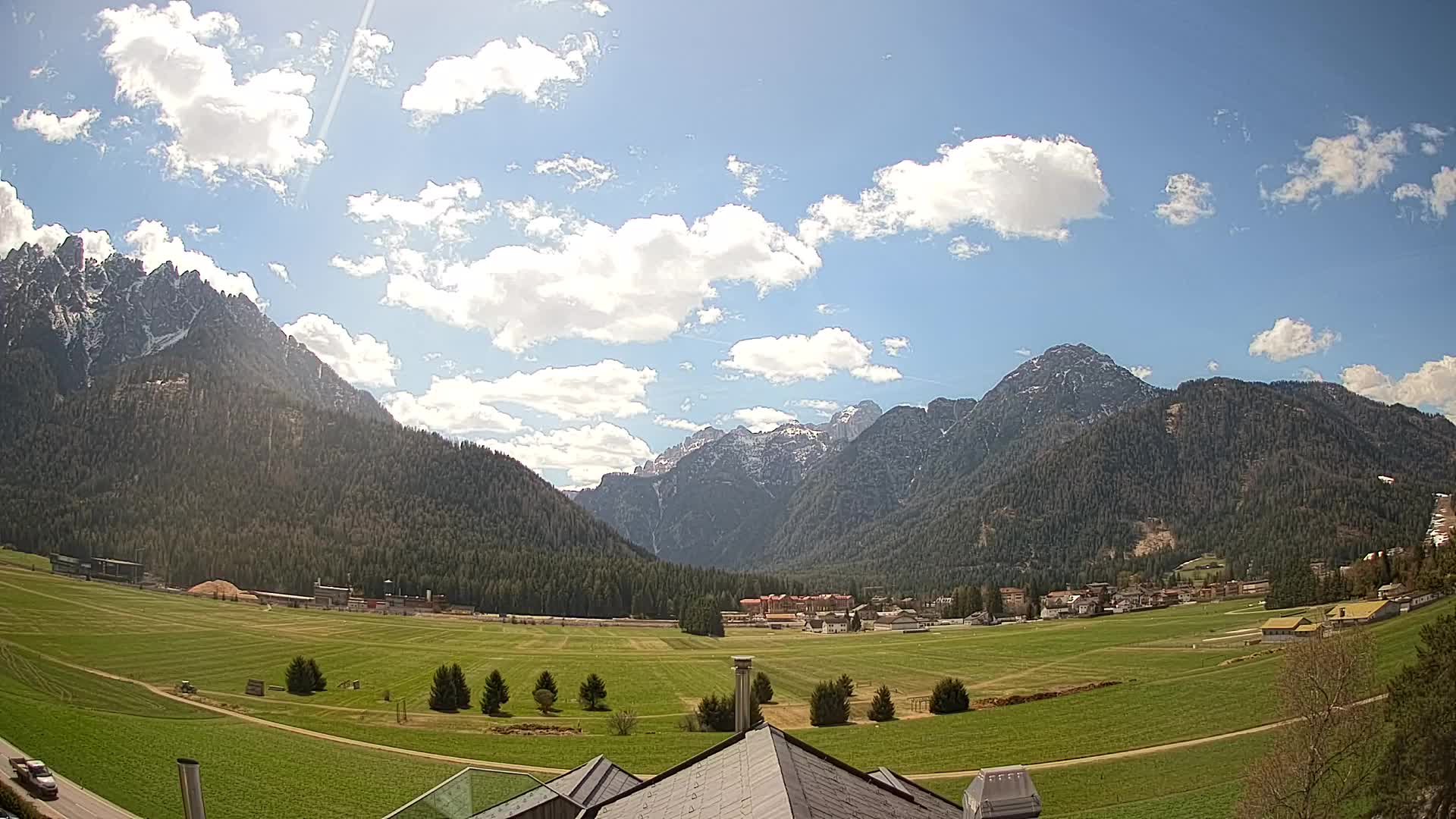 Webcam Toblach Dolomiten – Blick vom Hotel Rosengarten