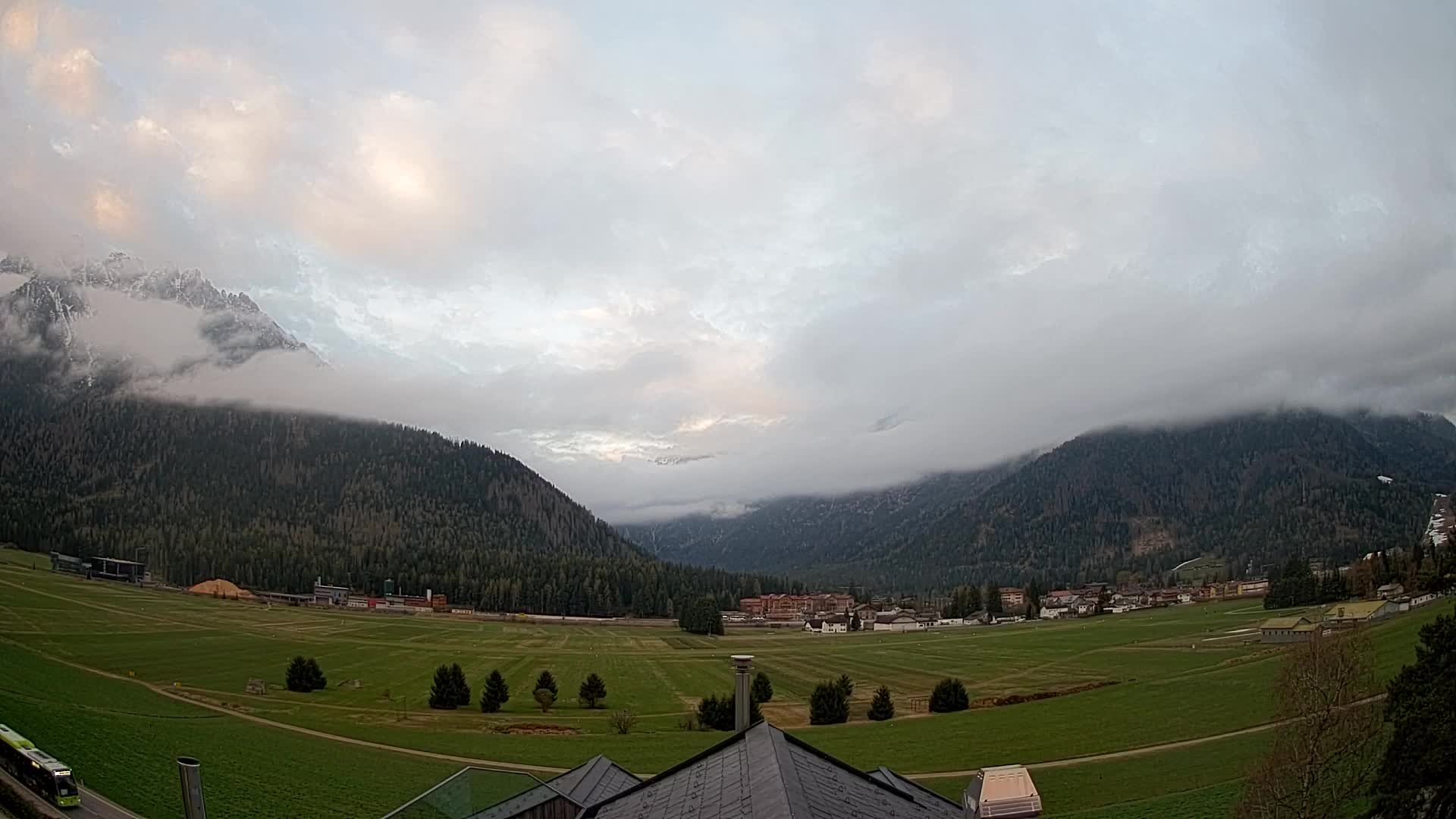 Webcam Toblach Dolomites – Vue depuis l’Hôtel Rosengarten