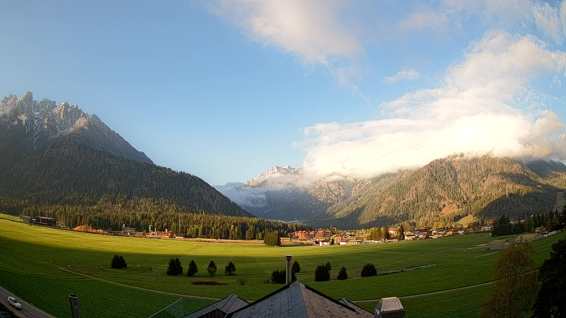 Webcam Toblach Dolomiten – Blick vom Hotel Rosengarten