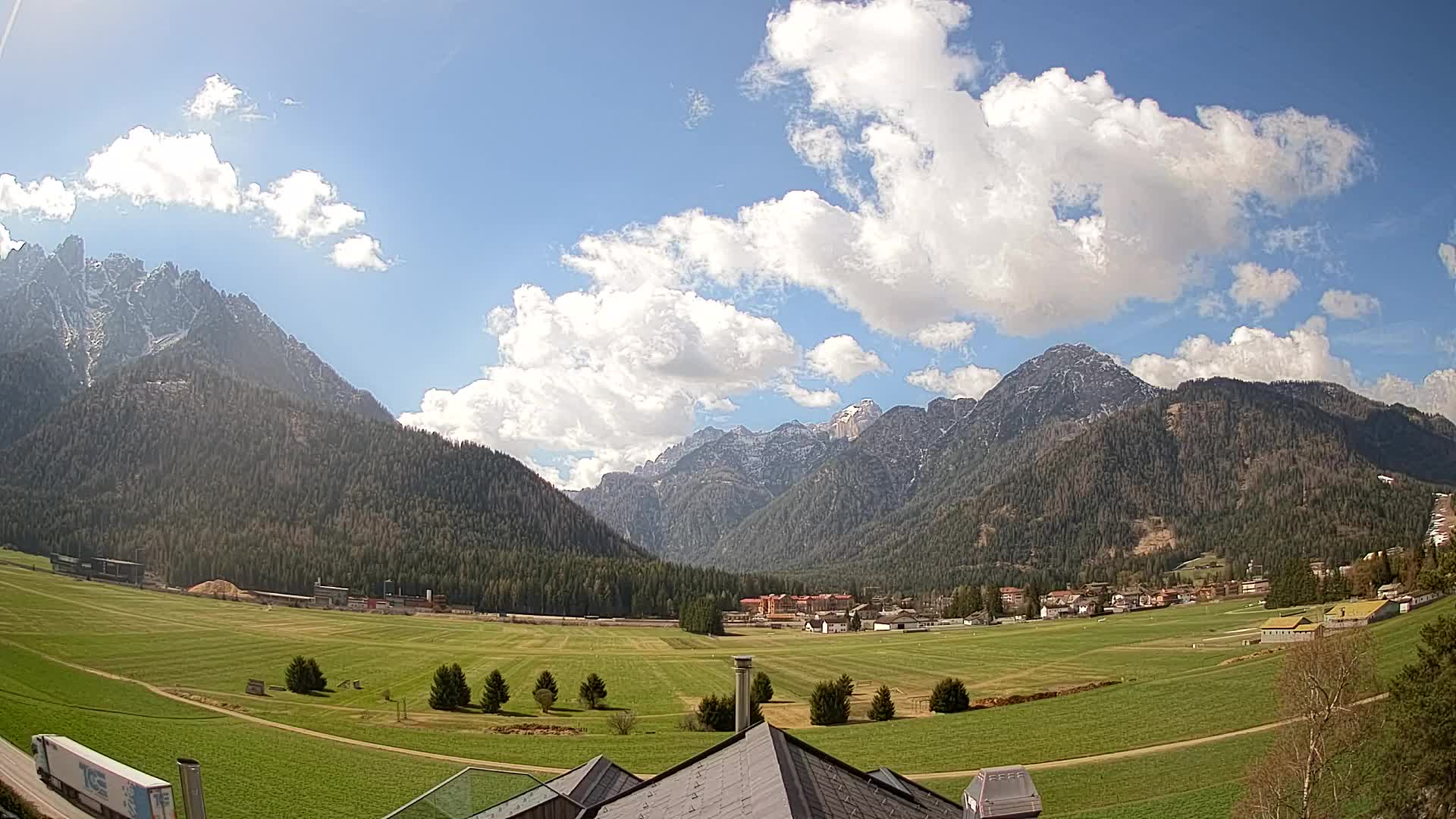 Webcam Toblach Dolomites – Vue depuis l’Hôtel Rosengarten
