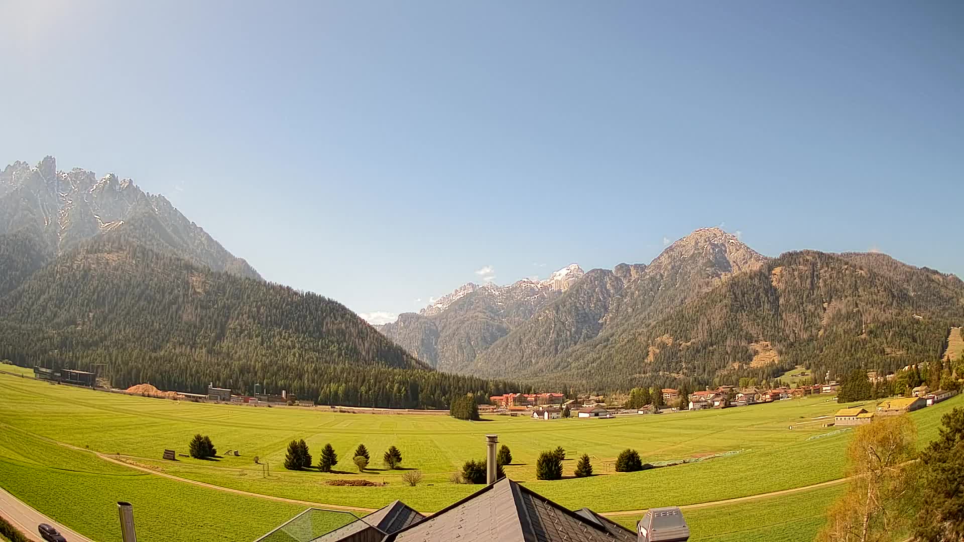 Webcam Toblach Dolomites – Vue depuis l’Hôtel Rosengarten