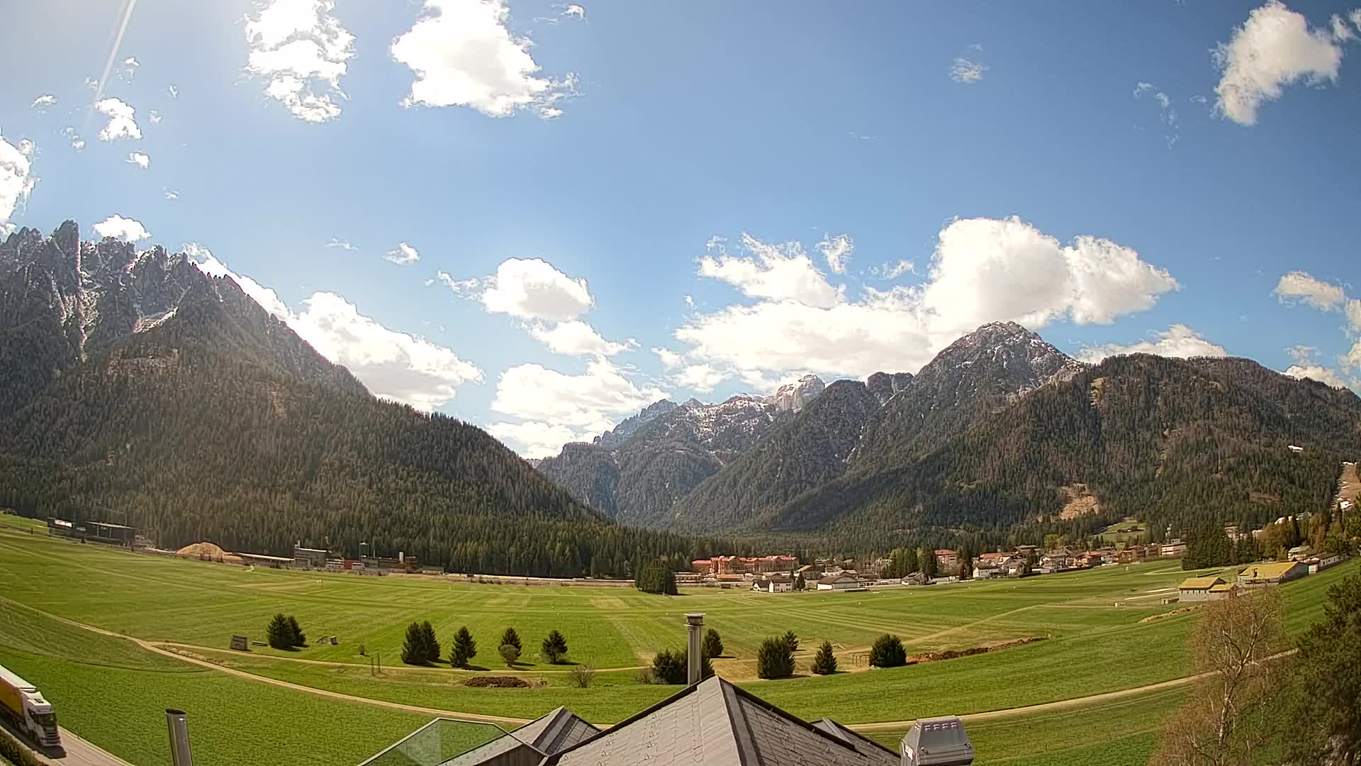 Webcam Toblach Dolomiten – Blick vom Hotel Rosengarten