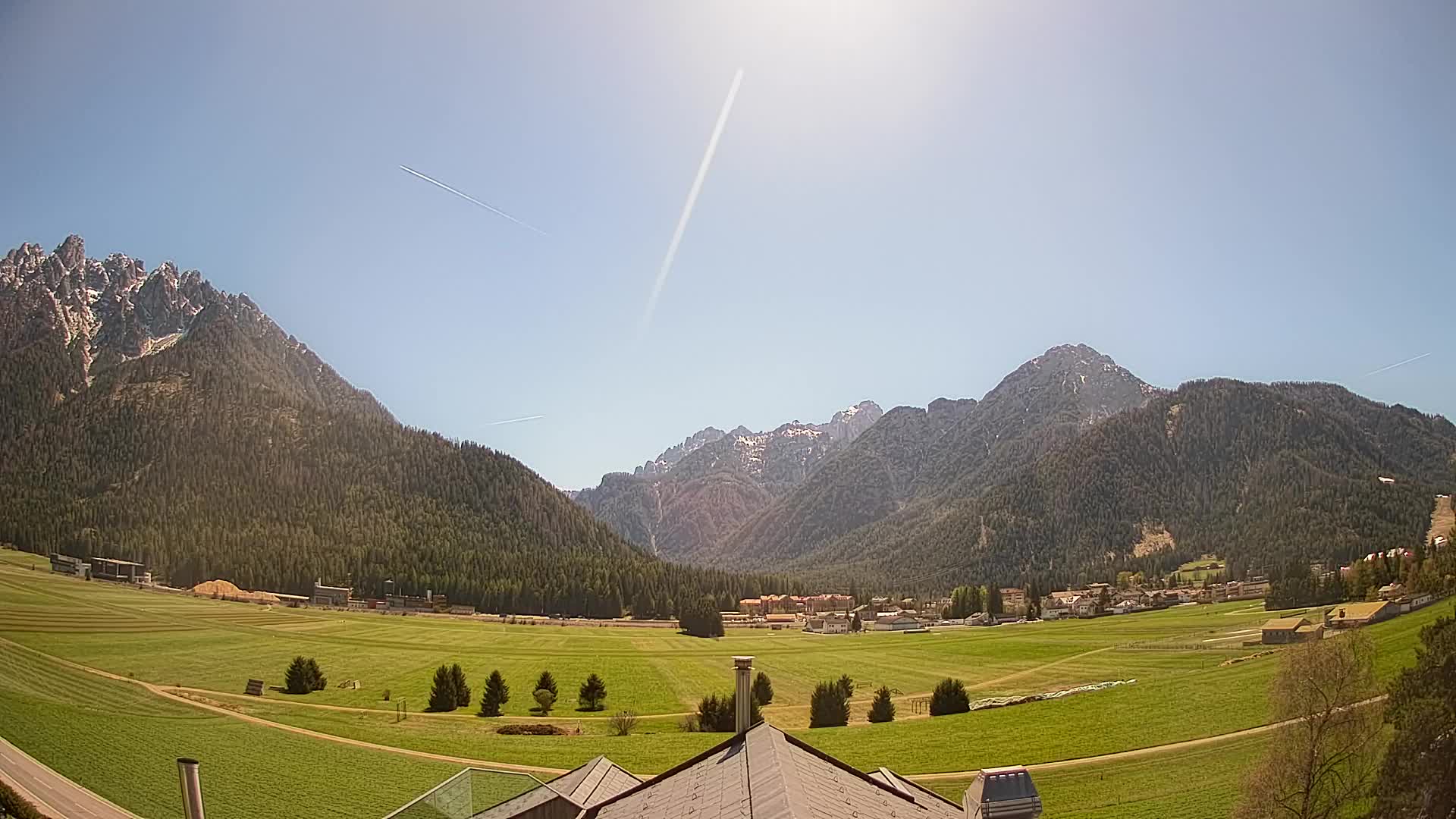 Webcam Toblach Dolomites – Vue depuis l’Hôtel Rosengarten