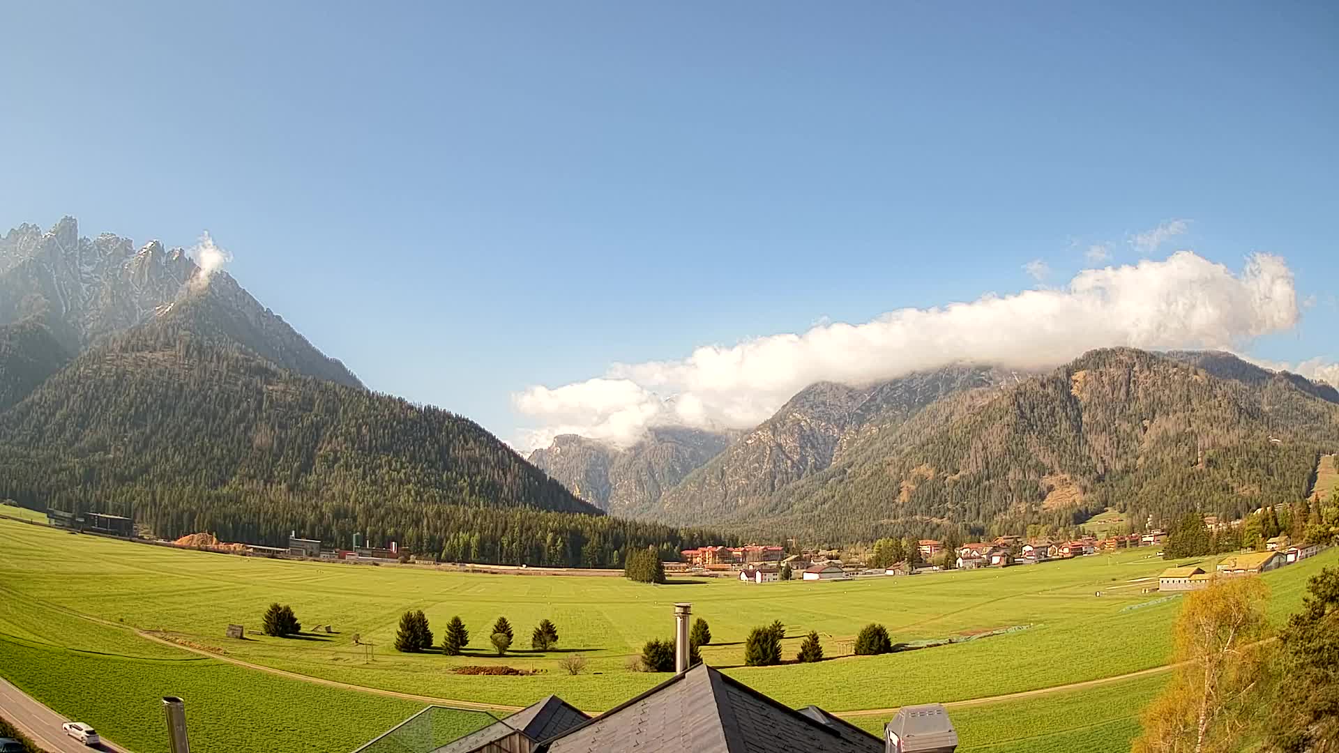 Webcam Toblach Dolomites – View from Hotel Rosengarten