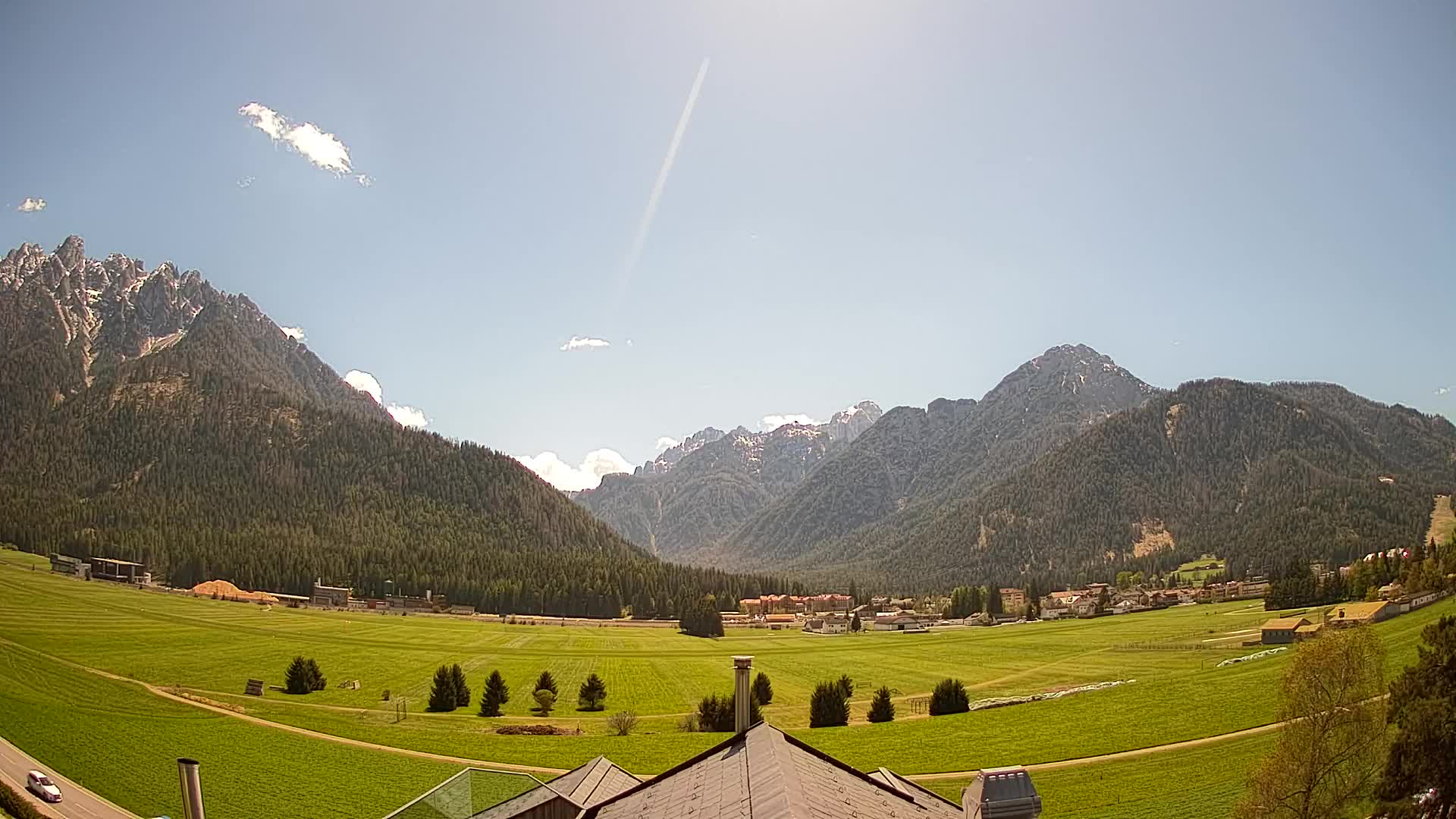 Webcam Toblach Dolomites – View from Hotel Rosengarten