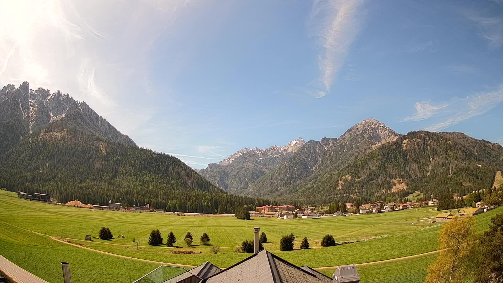 Webcam Toblach Dolomites – Vue depuis l’Hôtel Rosengarten