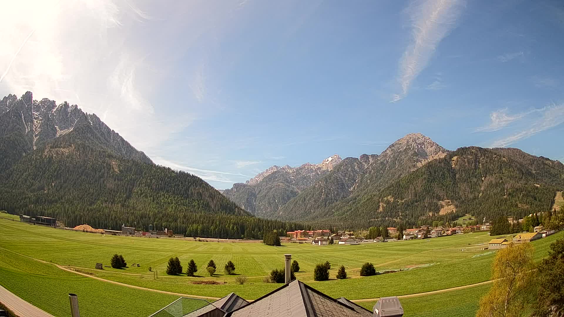 Webcam Toblach Dolomites – Vue depuis l’Hôtel Rosengarten