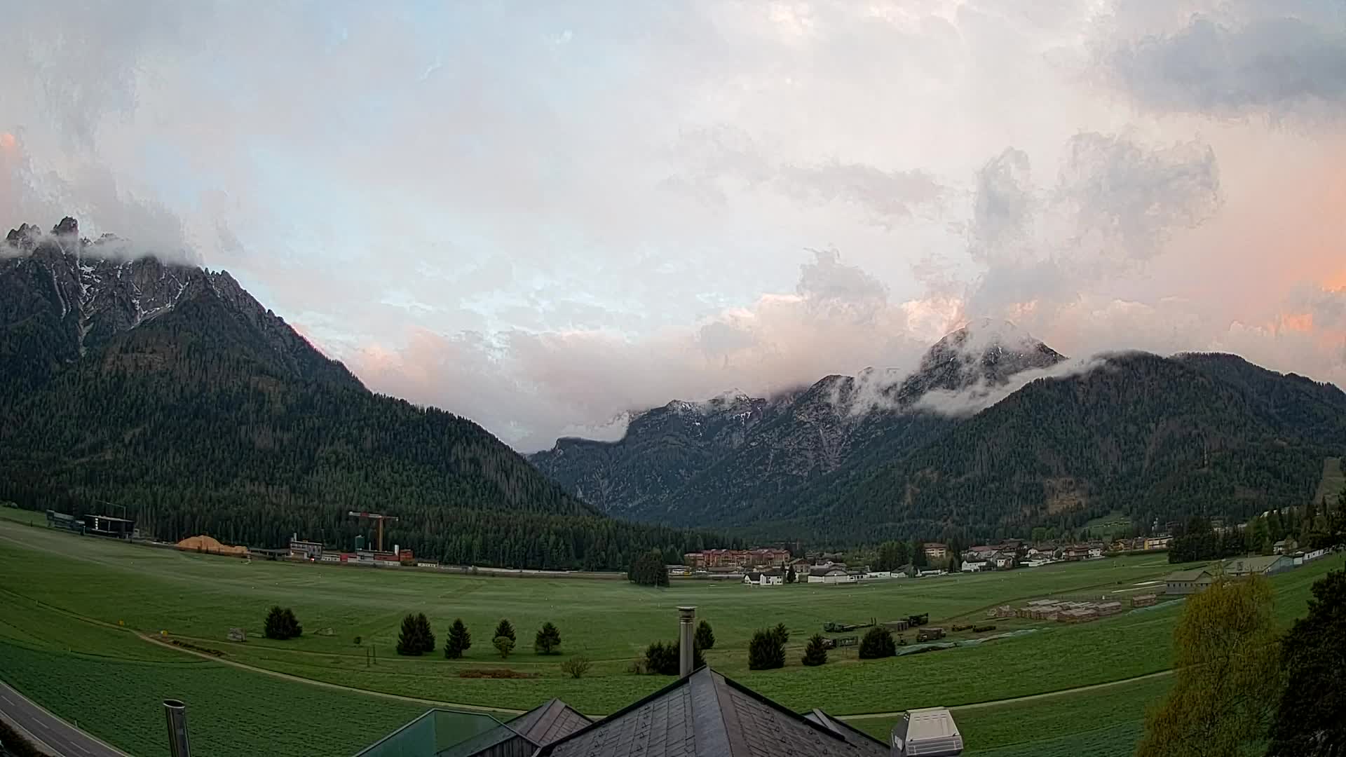 Webcam Toblach Dolomiten – Blick vom Hotel Rosengarten