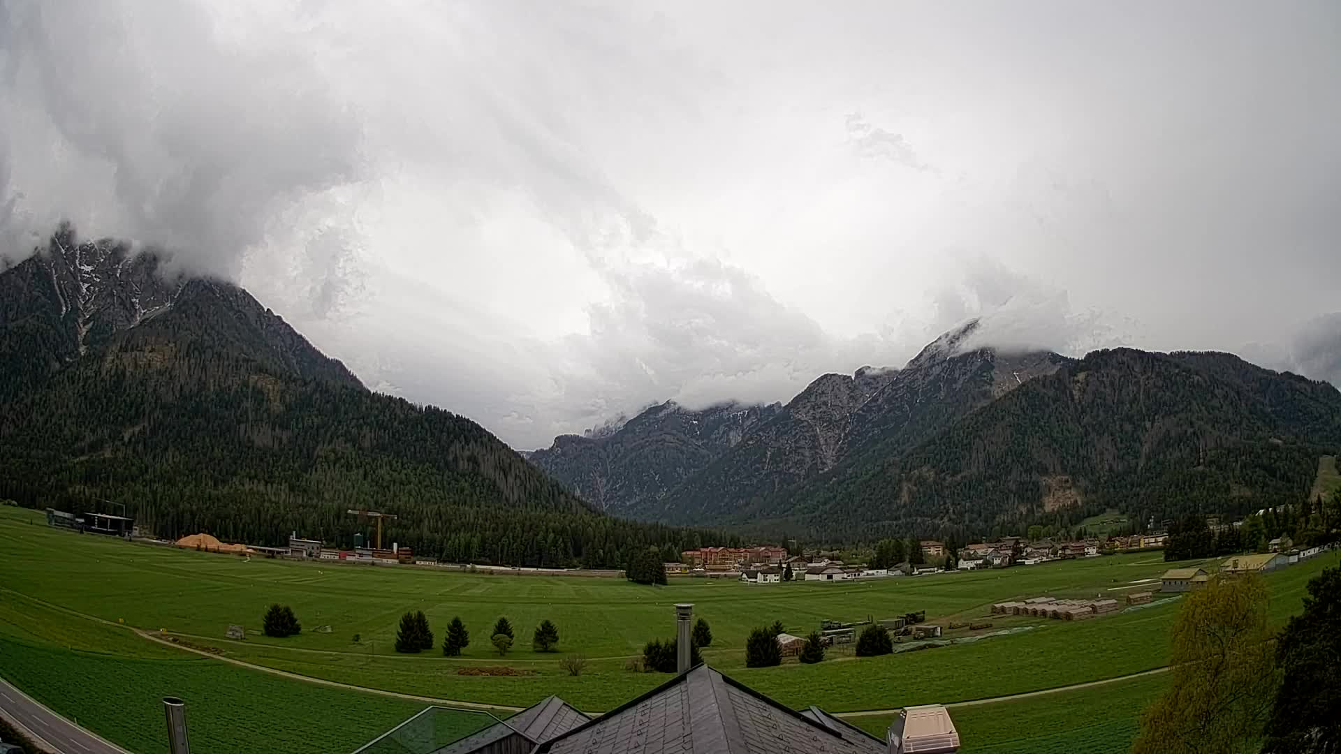 Webcam Toblach Dolomites – Vue depuis l’Hôtel Rosengarten