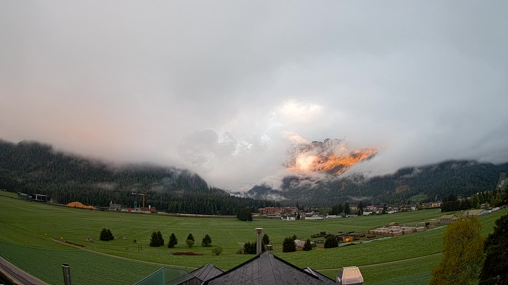 Webcam Toblach Dolomiten – Blick vom Hotel Rosengarten