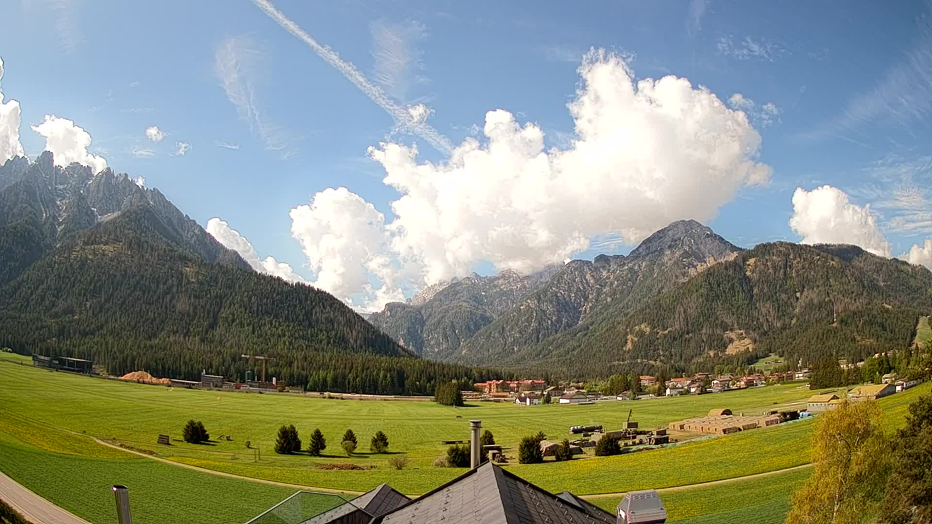 Webcam Toblach Dolomites – View from Hotel Rosengarten