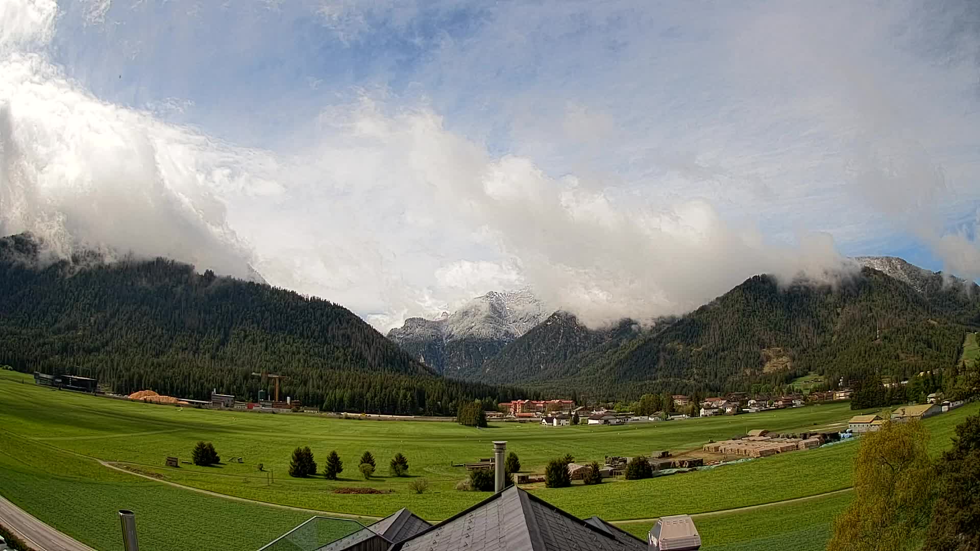 Webcam Toblach Dolomites – Vue depuis l’Hôtel Rosengarten